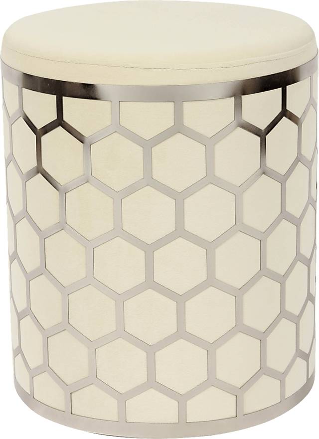 Bobini Cream Ottoman - Thumbnail - Image 1