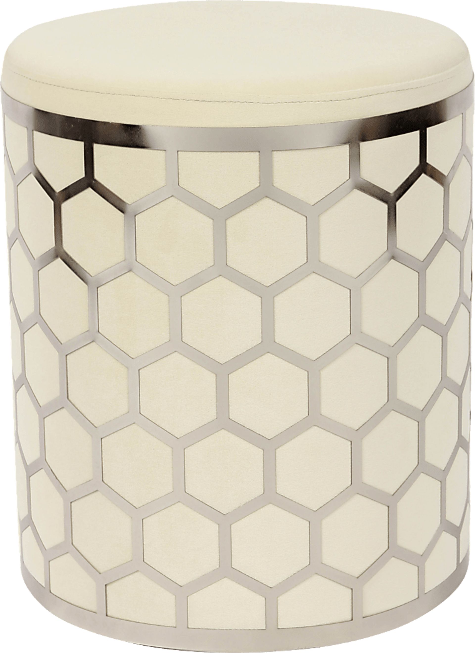 Bobini Cream Ottoman - Image 1