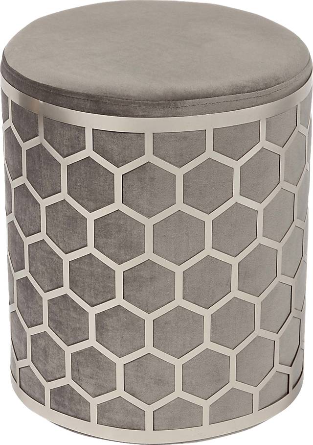 Bobini Gray Ottoman - Thumbnail - Image 2