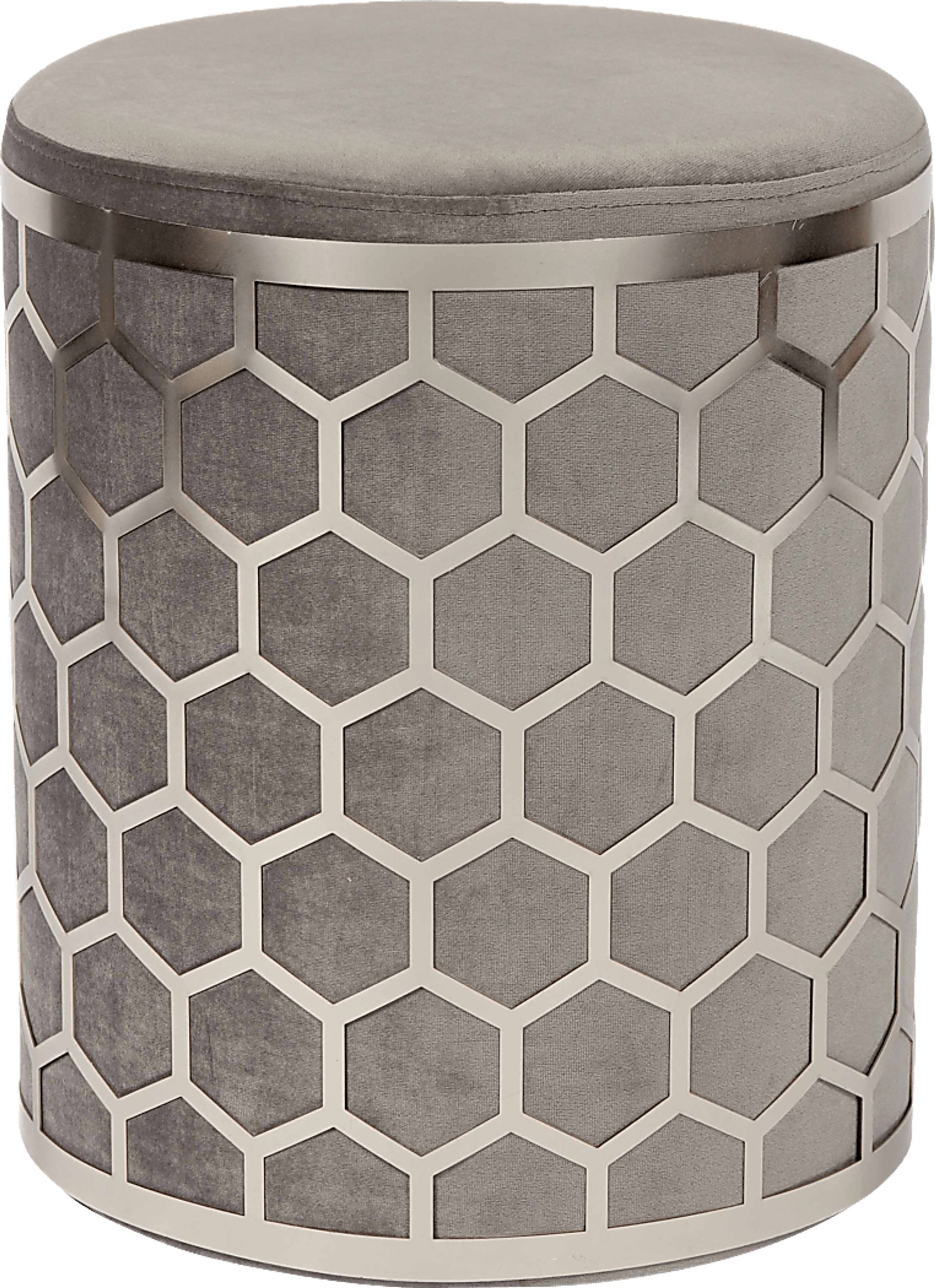 Bobini Gray Ottoman - Image 1