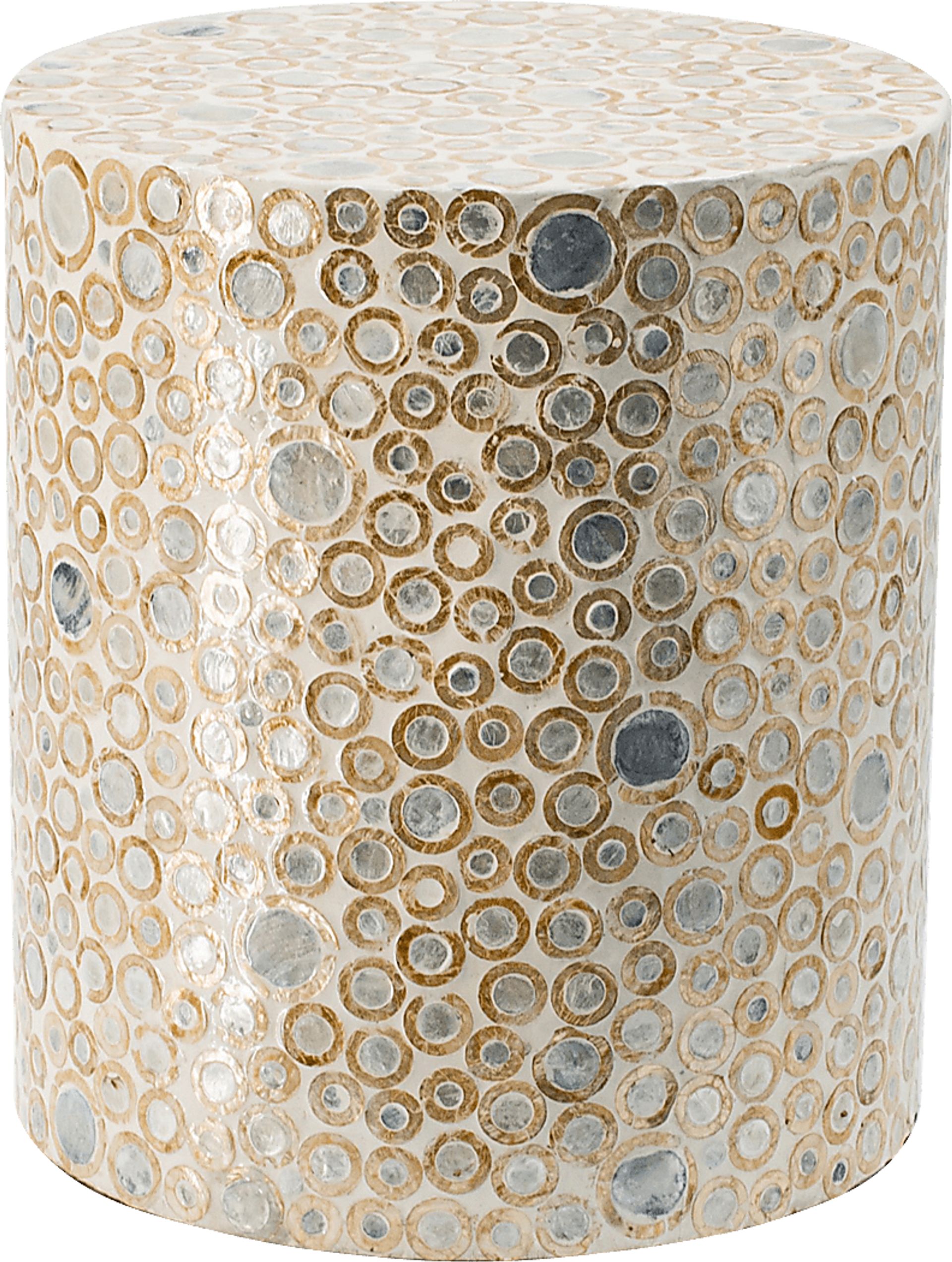 Bobrich Beige Accent Stool - Image 1