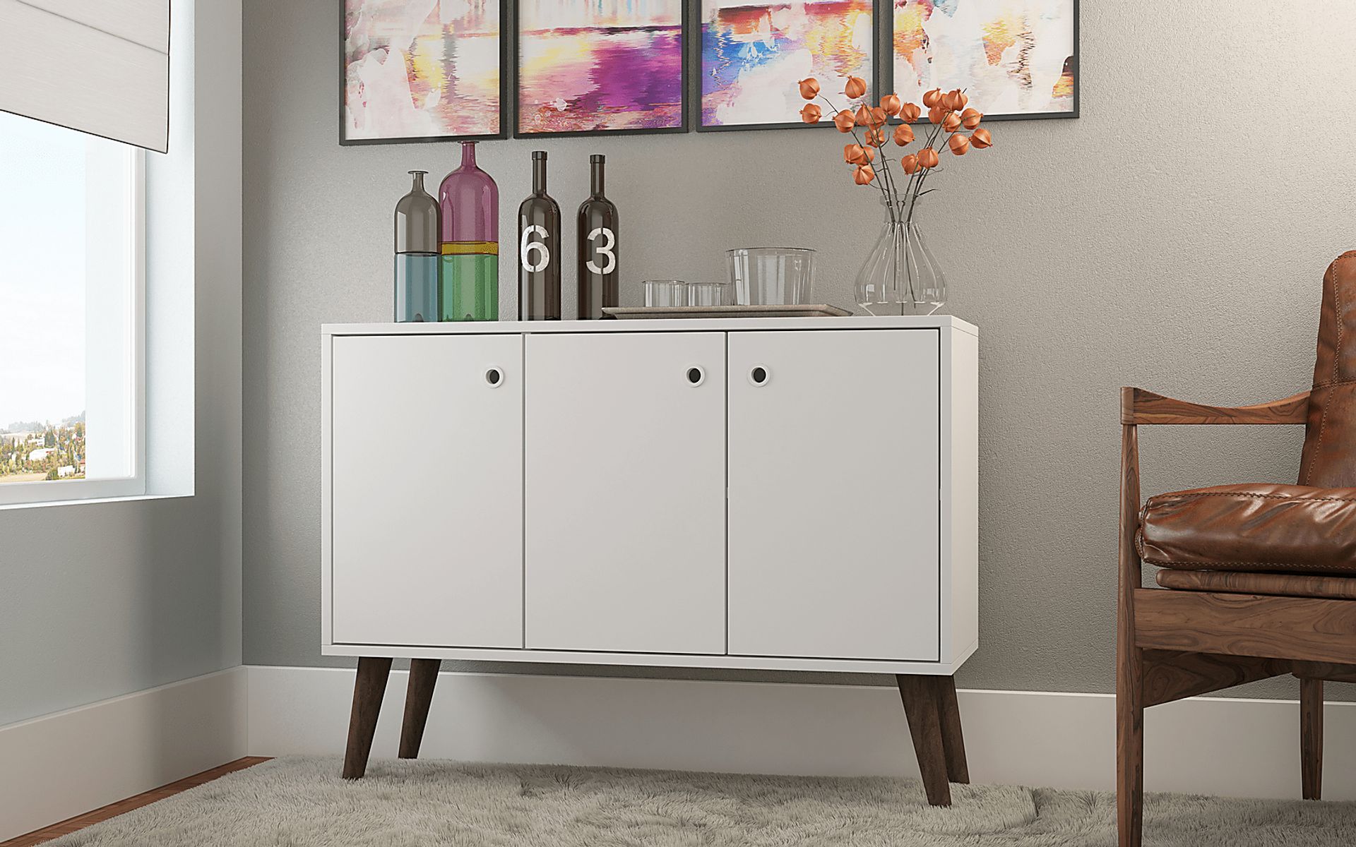 Bobrick White Sideboard - Image 2