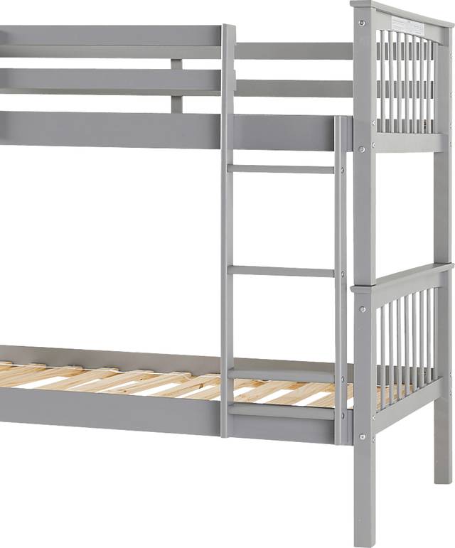 Kids Bobterry Gray Twin Bunk Bed - Thumbnail - Image 4
