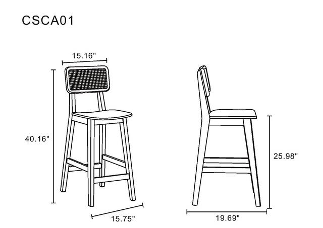 Bodenhamer Black Counter Height Stool - Thumbnail - Image 3