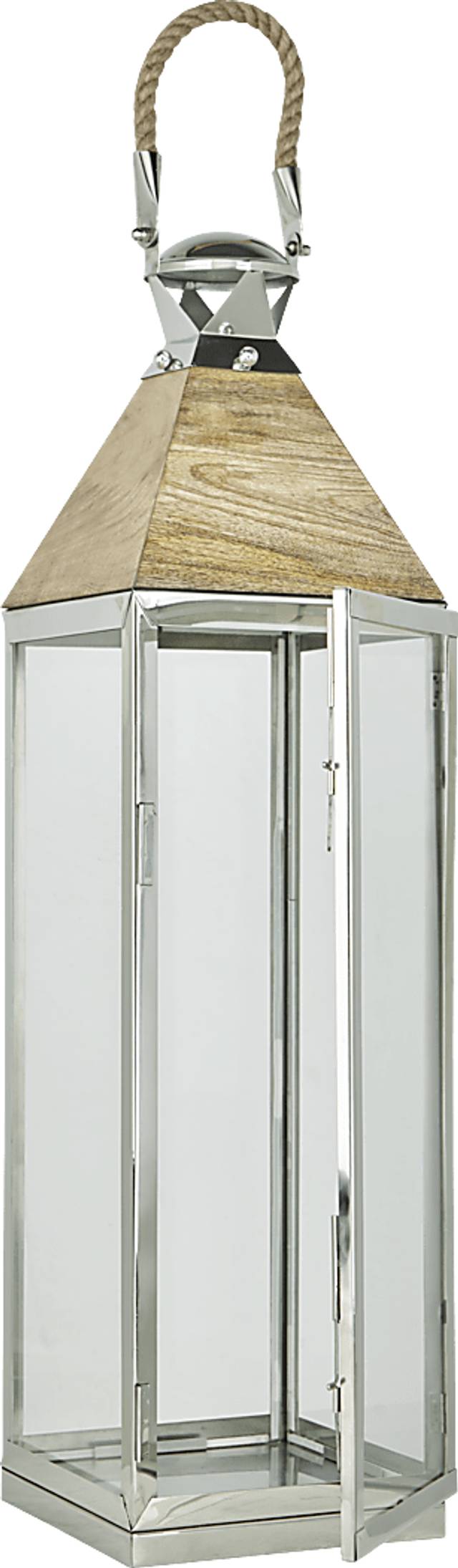 Bodnam Bay Silver Large Indoor/Outdoor Lantern - Thumbnail - Image 4