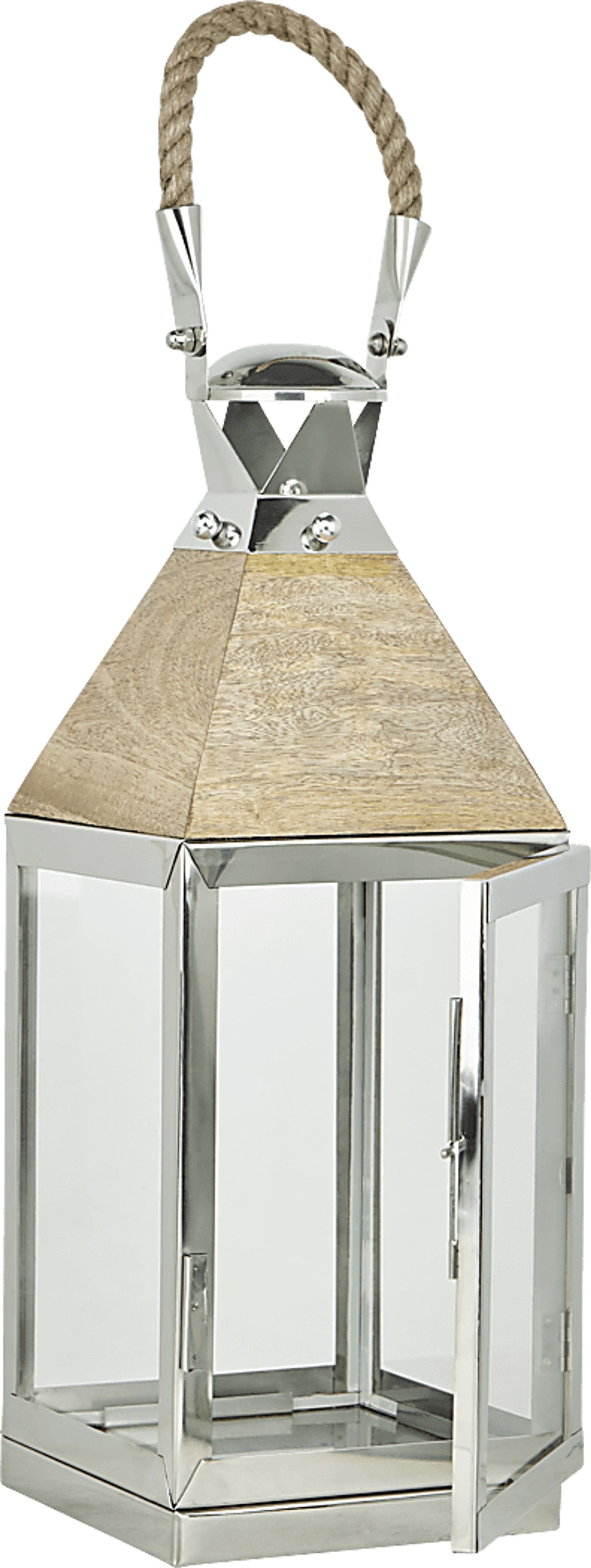 Bodnam Bay Silver Small Indoor/Outdoor Lantern - Image 4
