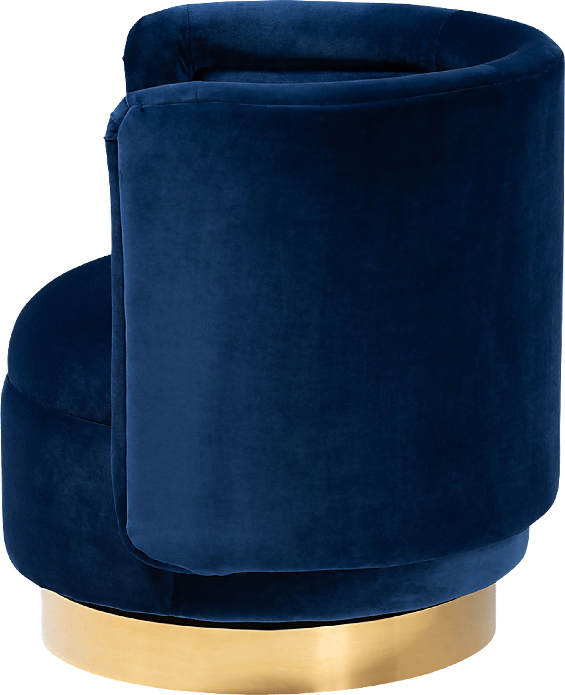 Boek Blue Accent Chair - Image 3