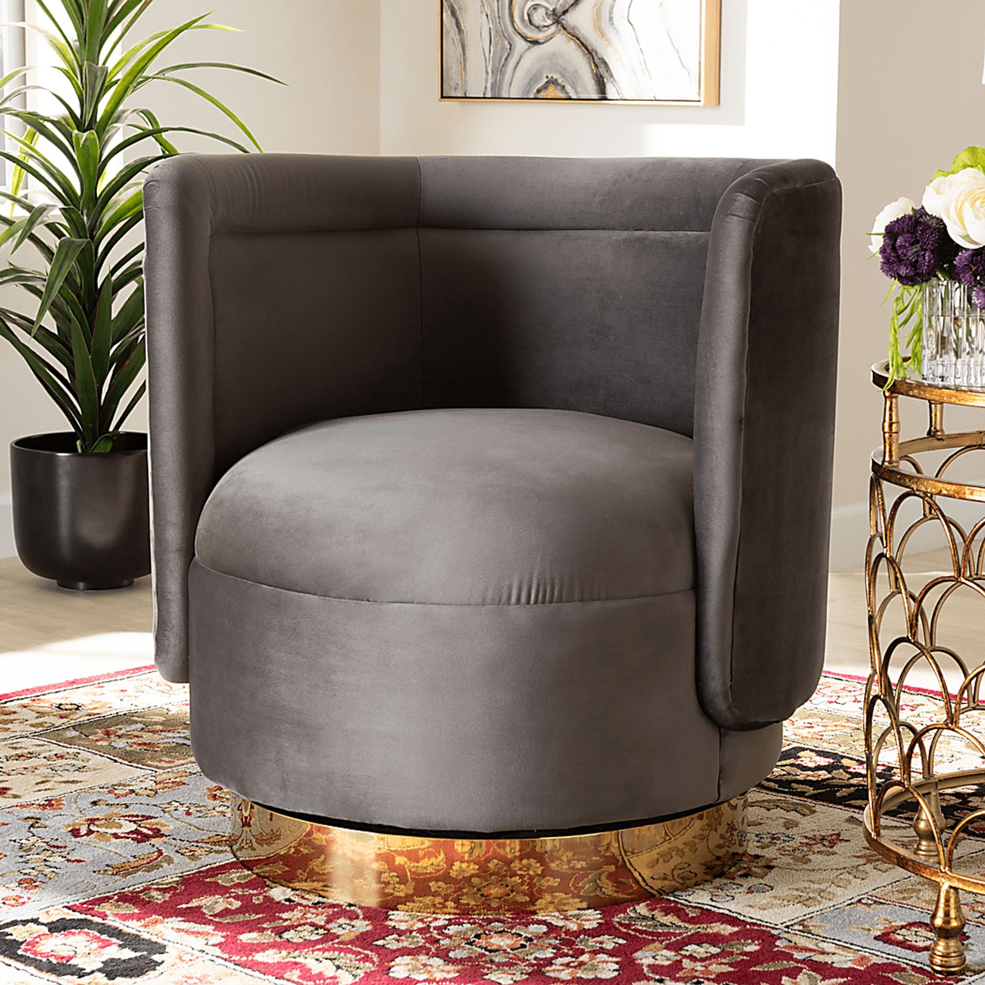 Boek Gray Accent Chair - Image 6