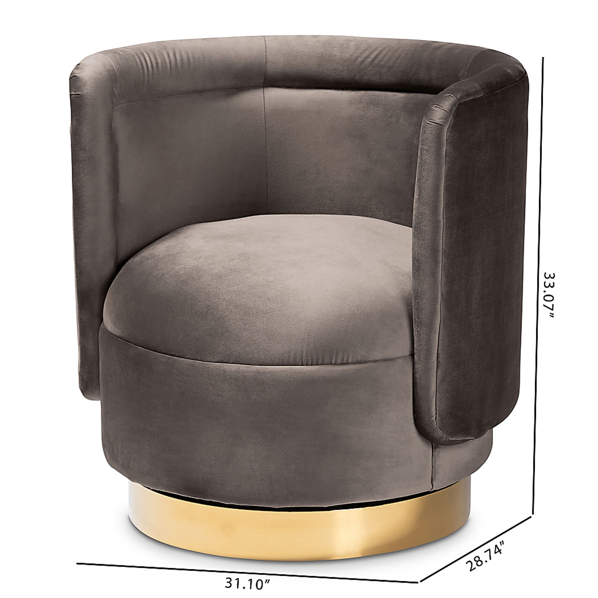 Boek Gray Accent Chair - Image 8