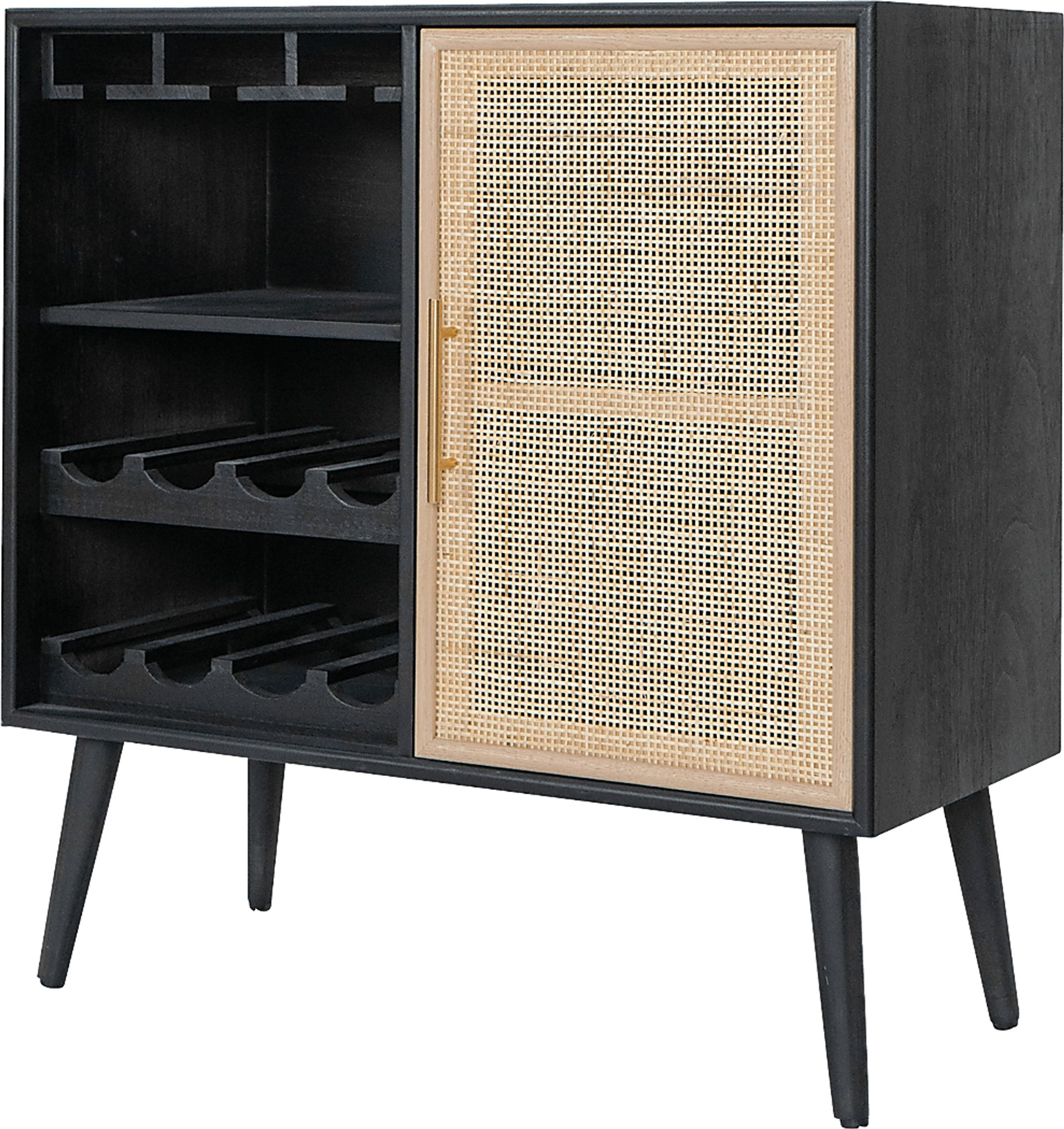 Bogside Black Wine Cabinet - Image 1