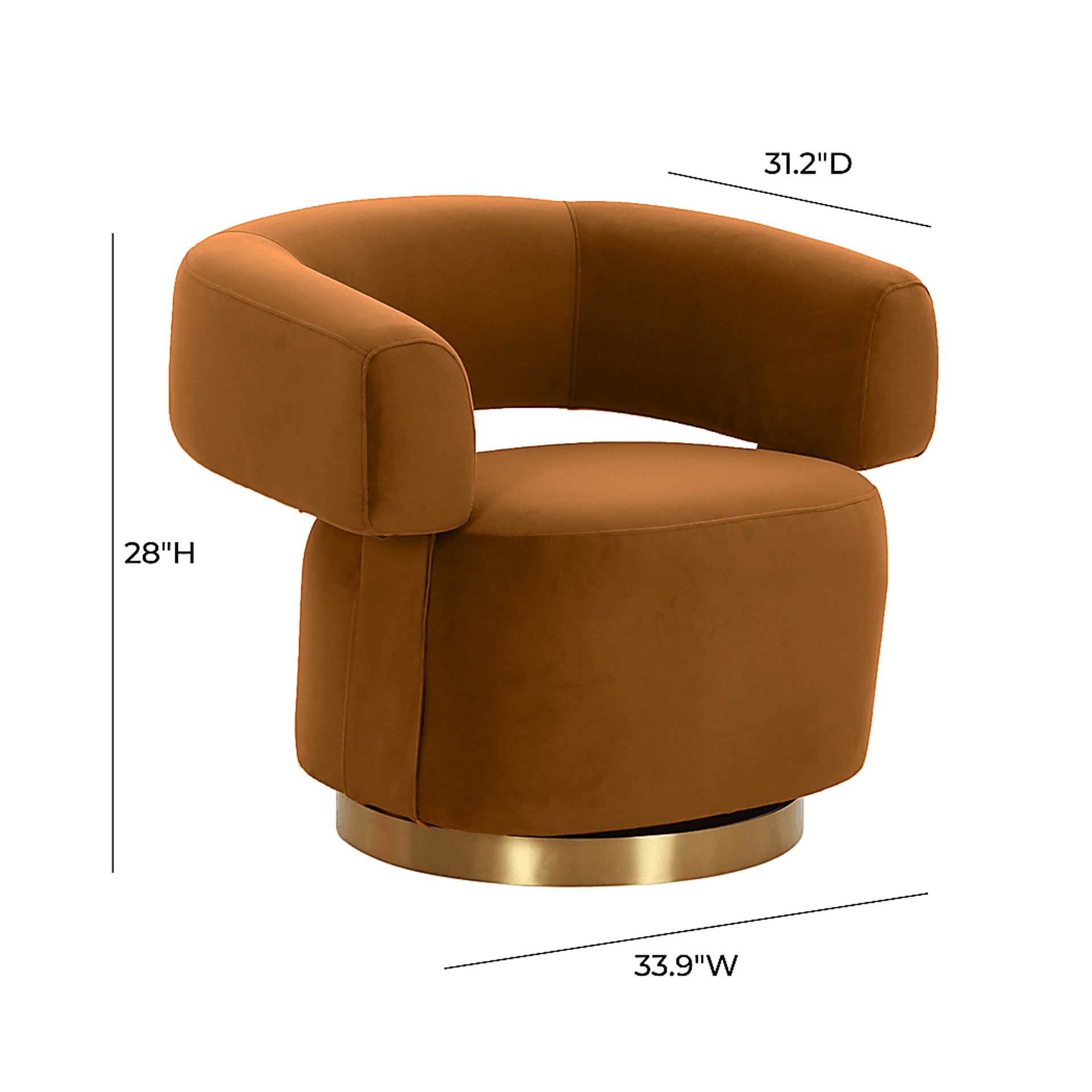 Bohanan Brown Accent Chair - Image 6