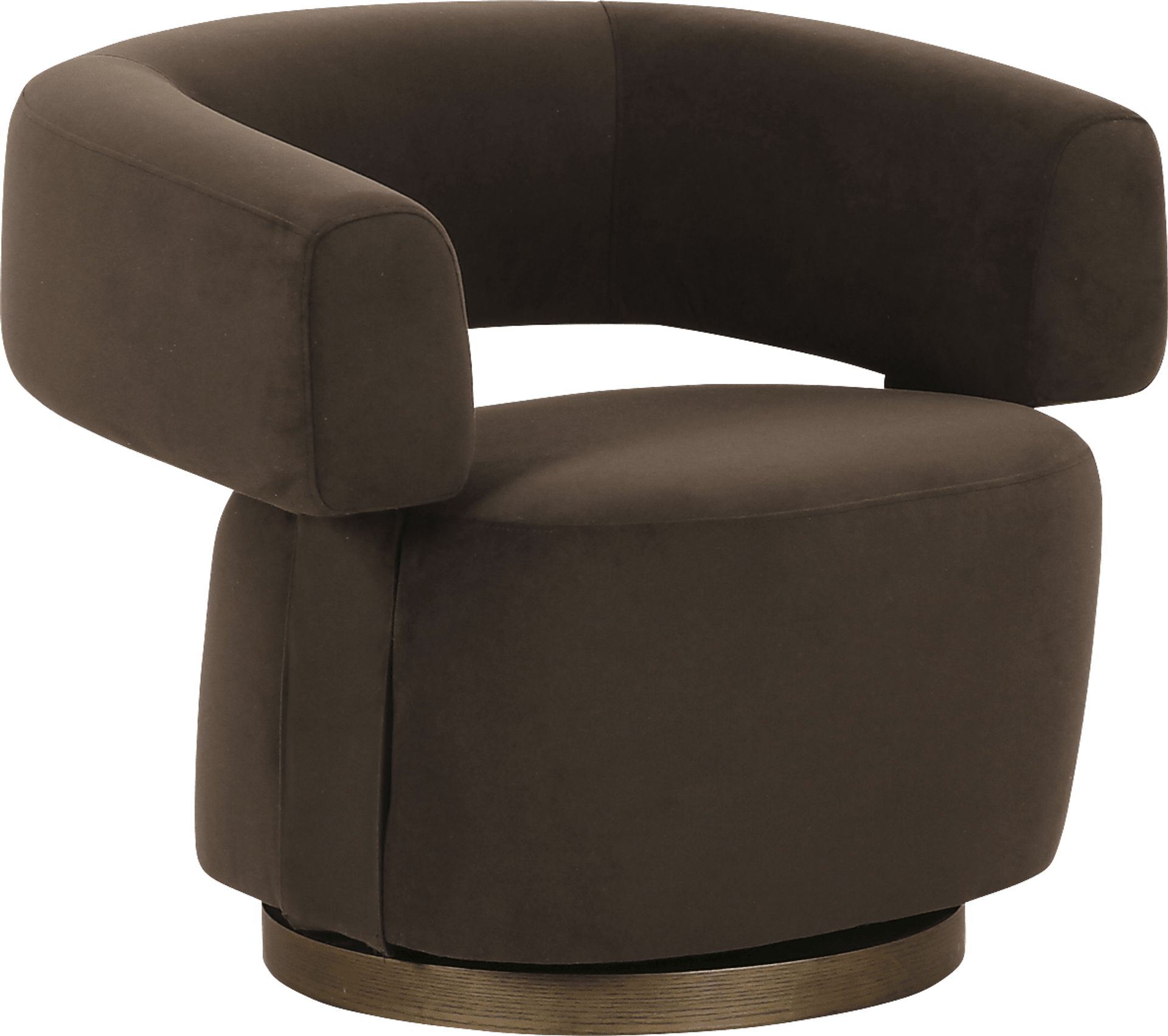 Bohanan Dark Brown Accent Chair - Image 1