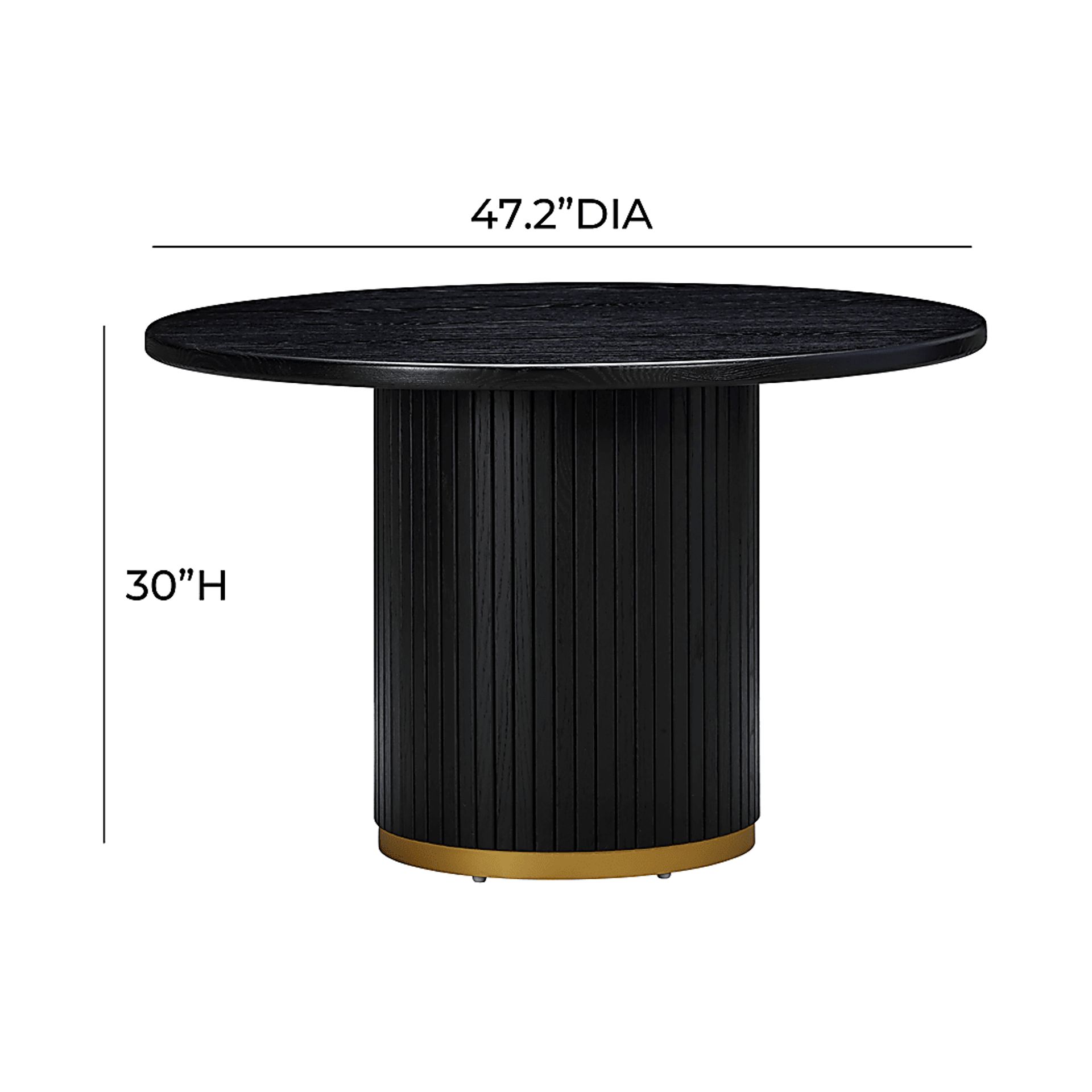 Bohde Black Dining Table - Image 7