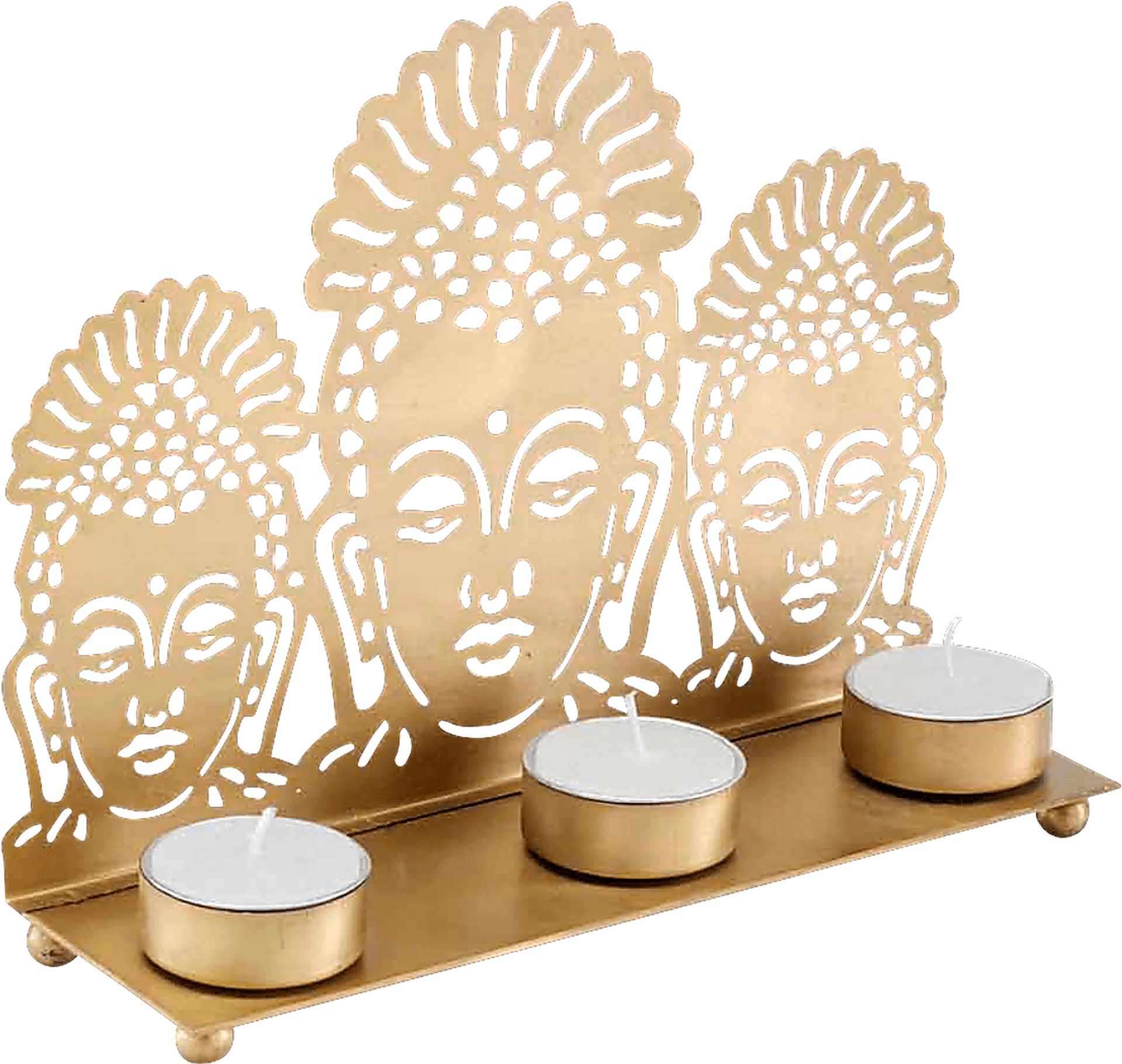 Bohdie Gold Candle Holder - Image 2