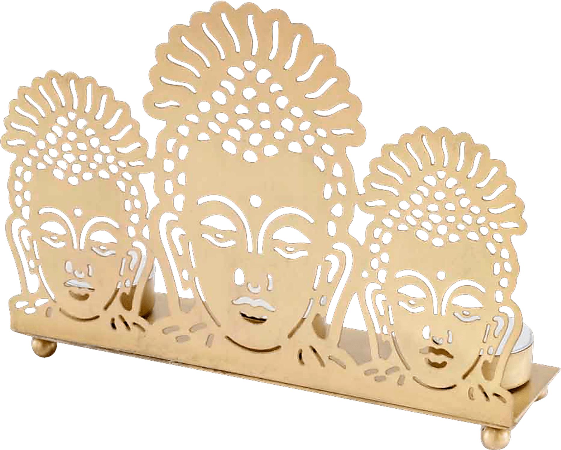 Bohdie Gold Candle Holder - Image 1