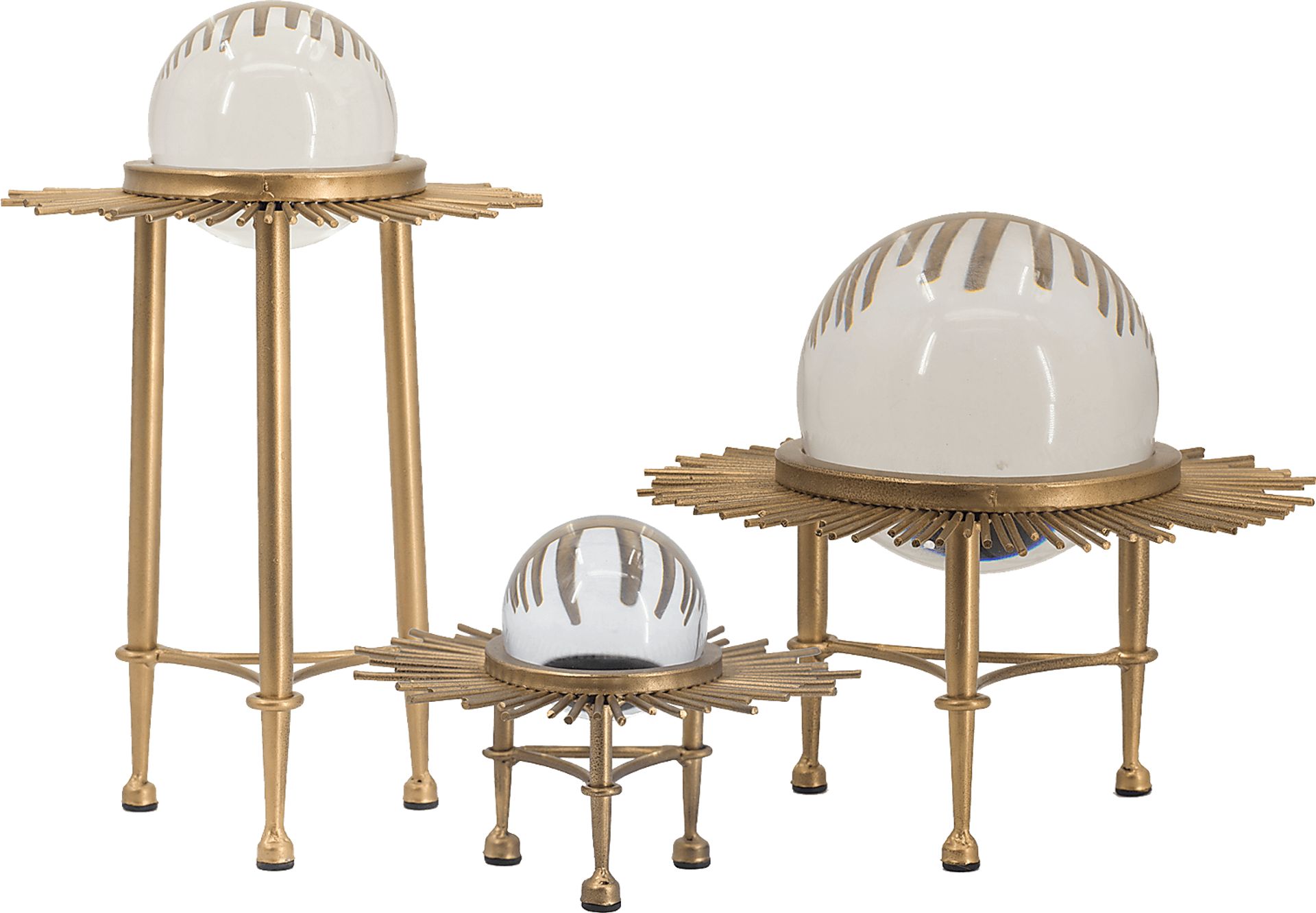 Bohna Gold Crystal Ball, Set of 3 - Image 1