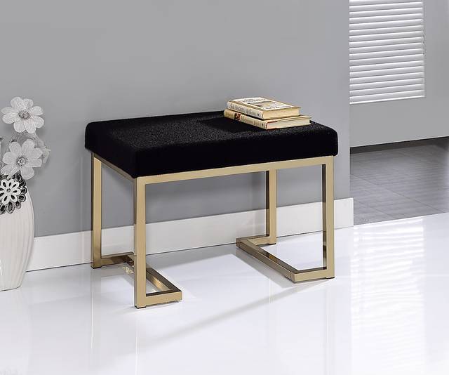 Boice Black Ottoman - Thumbnail - Image 2