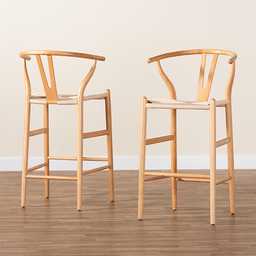 Boilvin Brown Barstool, Set of 2 - Thumbnail - Image 3