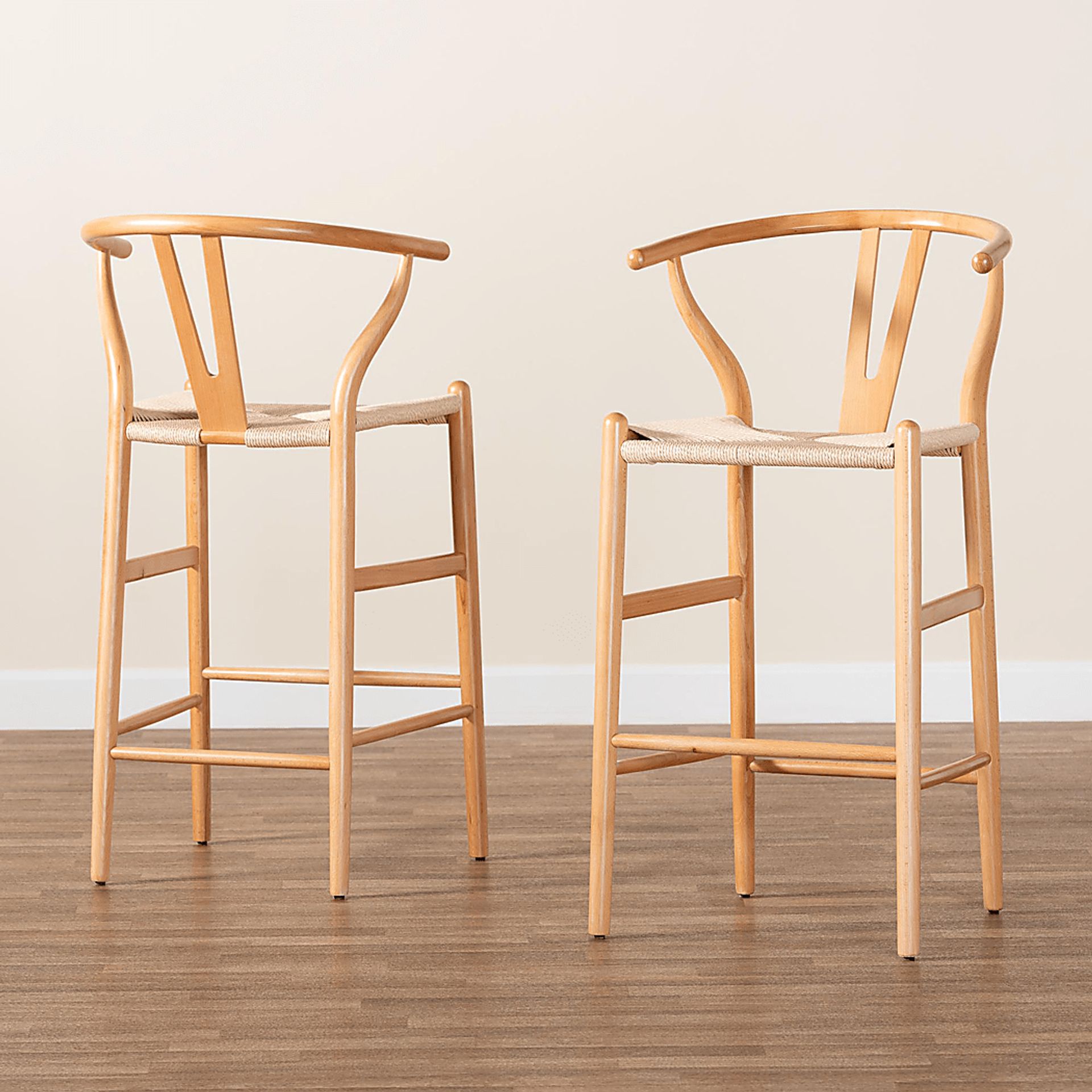 Boilvin Brown Barstool, Set of 2 - Image 3