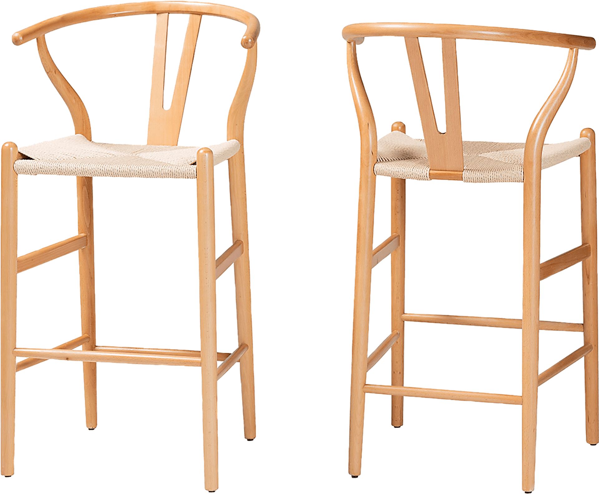 Boilvin Brown Barstool, Set of 2 - Image 1