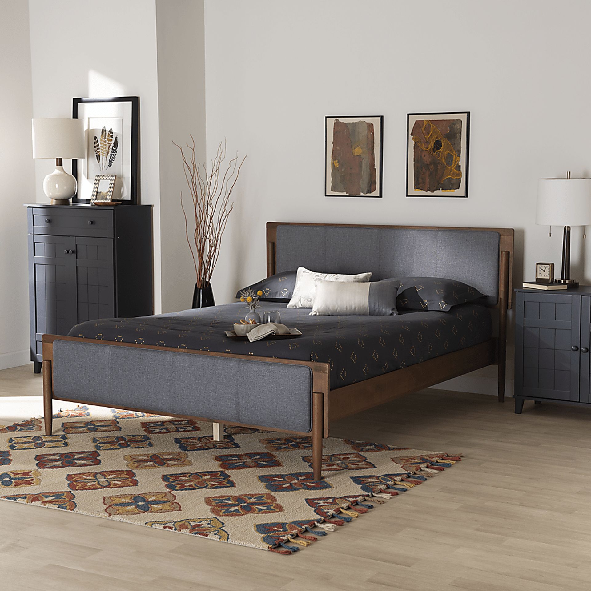 Bolender Gray King Platform Bed - Image 2