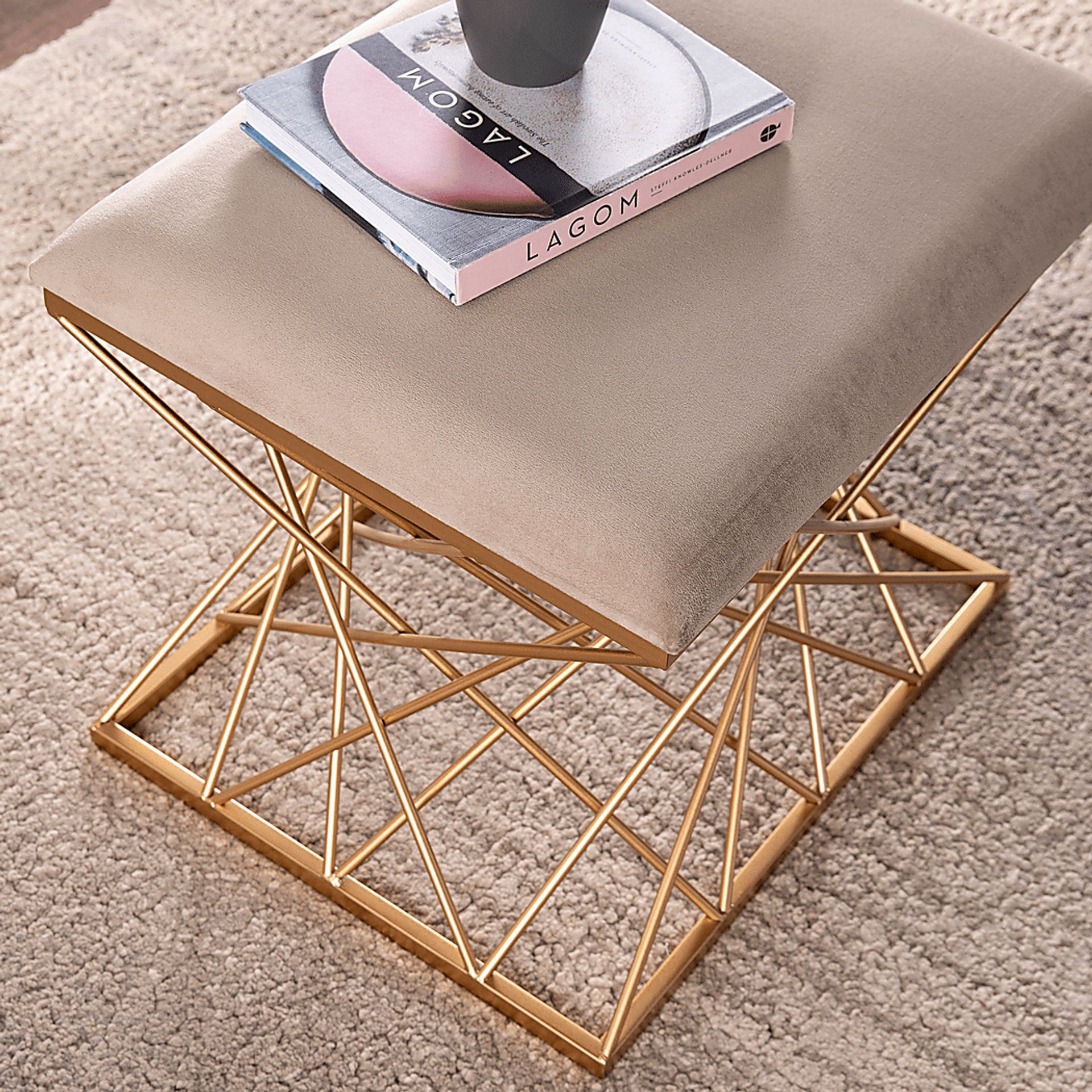 Boleynwood Gray Ottoman - Image 4