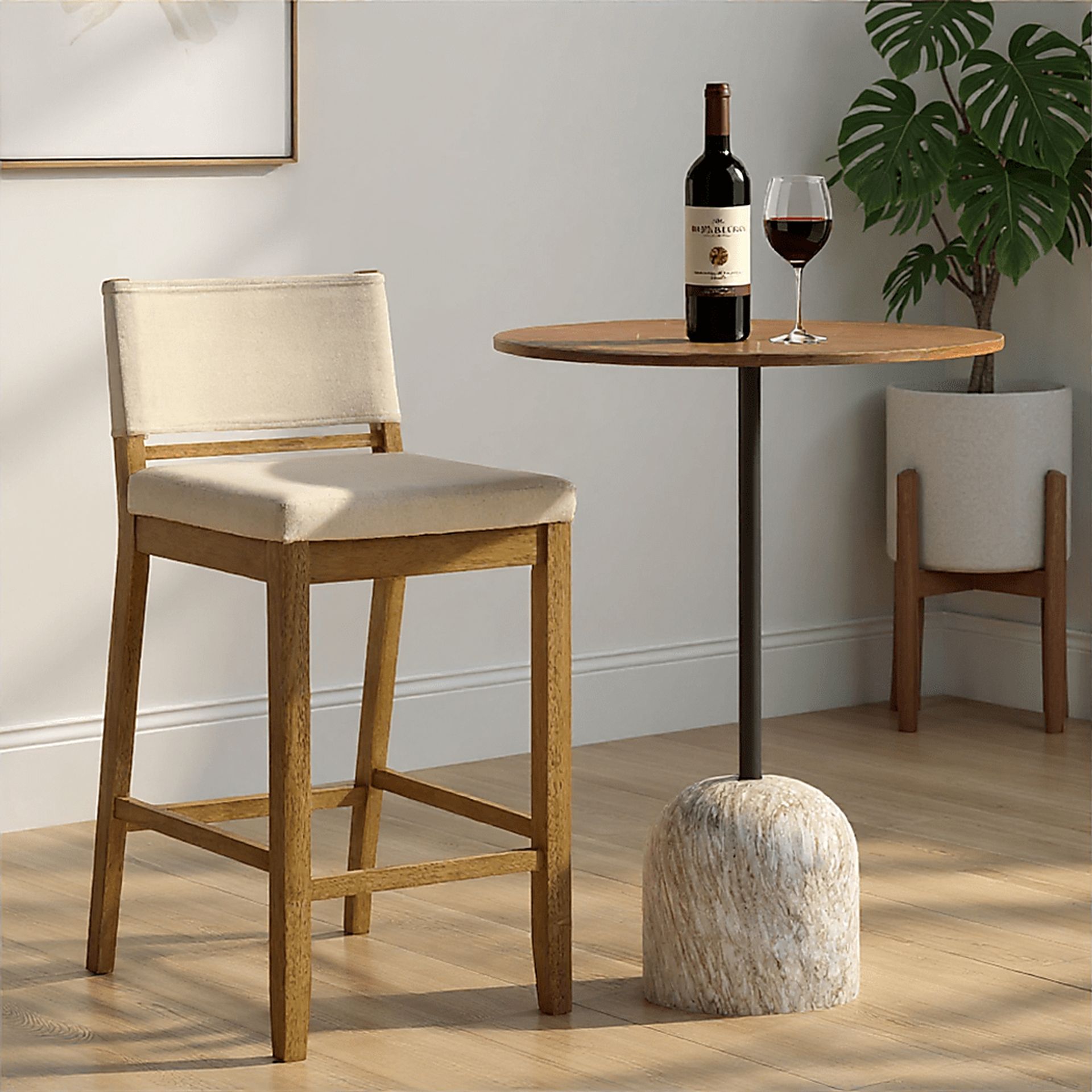 Bolfell Natural Barstool - Image 2