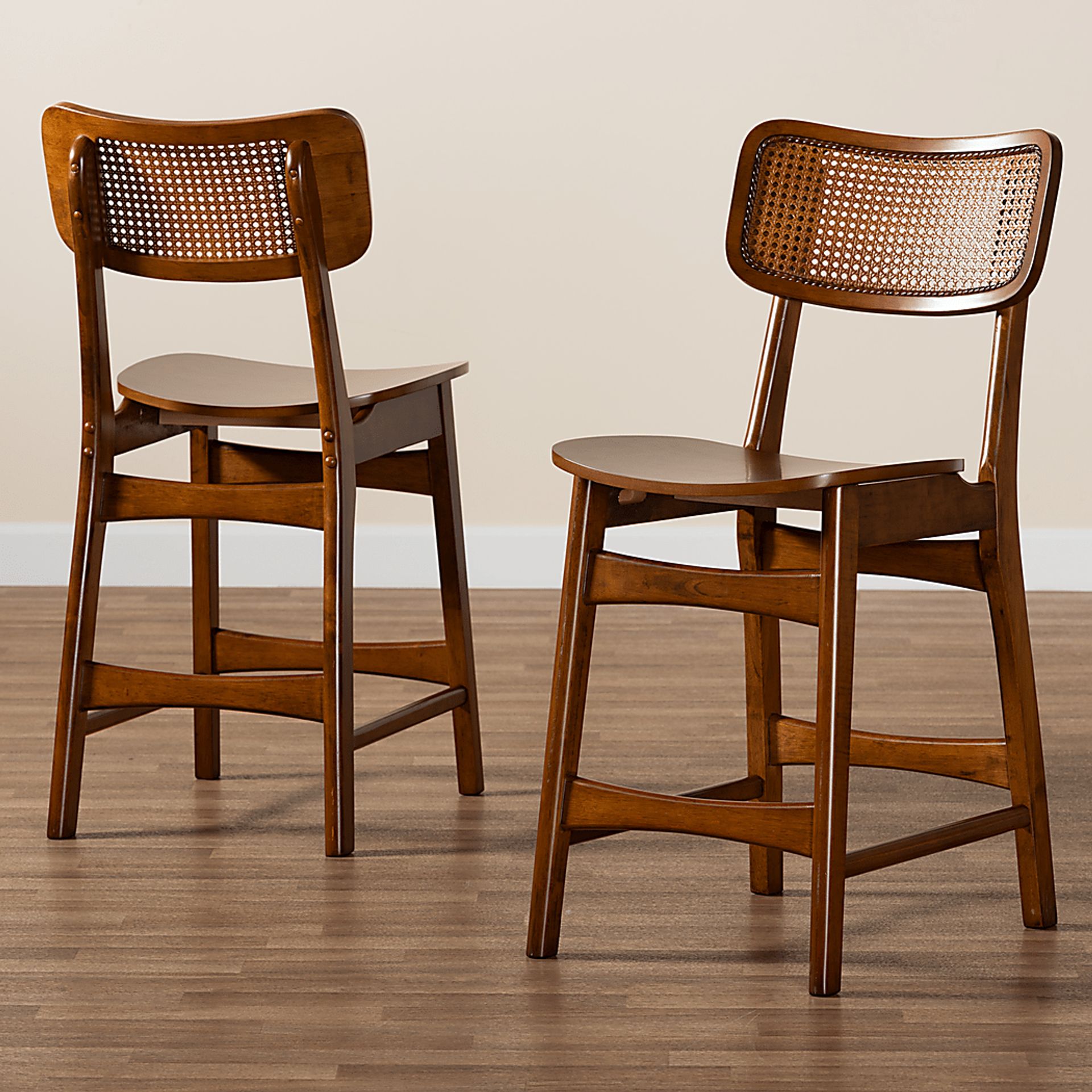 Bolgiano Walnut Brown Counter Stool, Set of 2 - Image 7