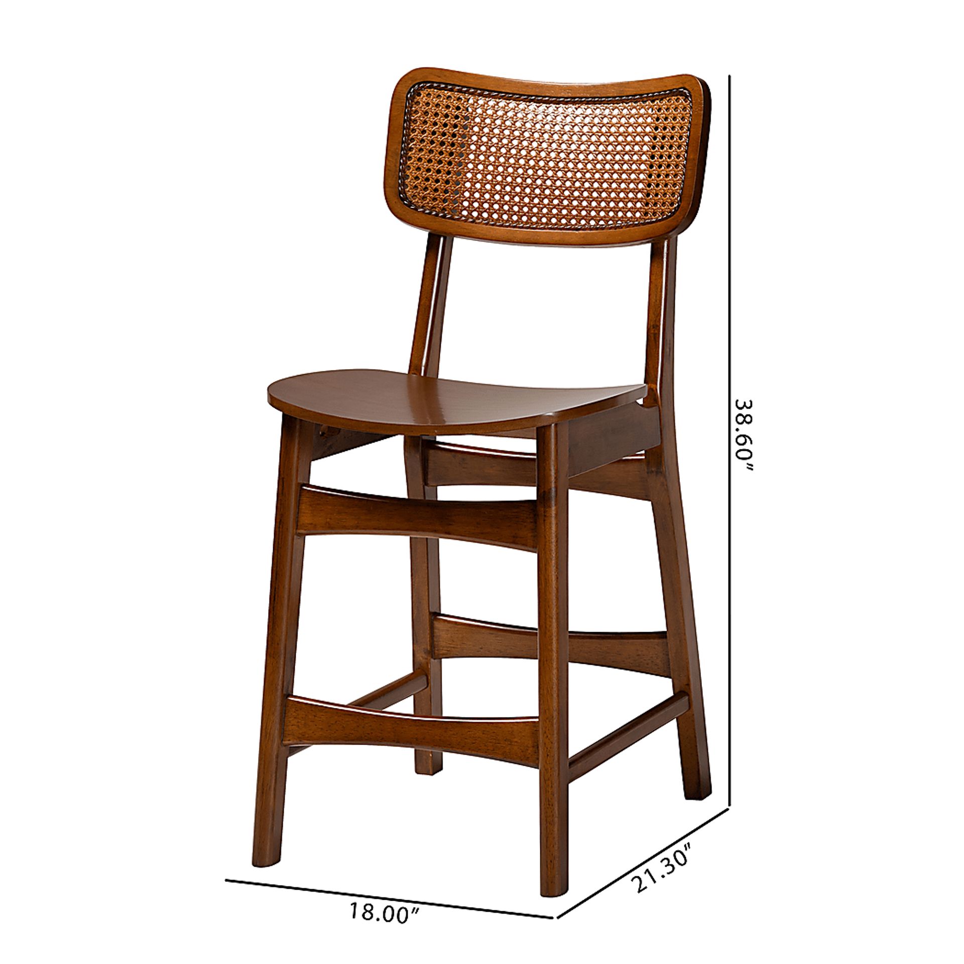 Bolgiano Walnut Brown Counter Stool, Set of 2 - Image 9