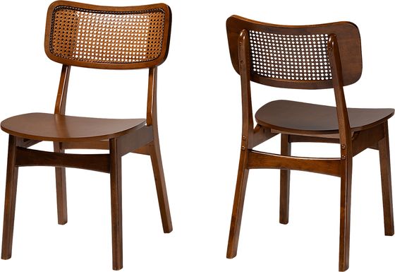 Bolgiano Walnut Brown Dining Chair, Set of 2