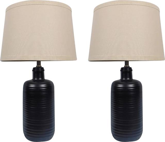 Bolies Road Black Lamp, Set of 2 - Thumbnail - Image 1