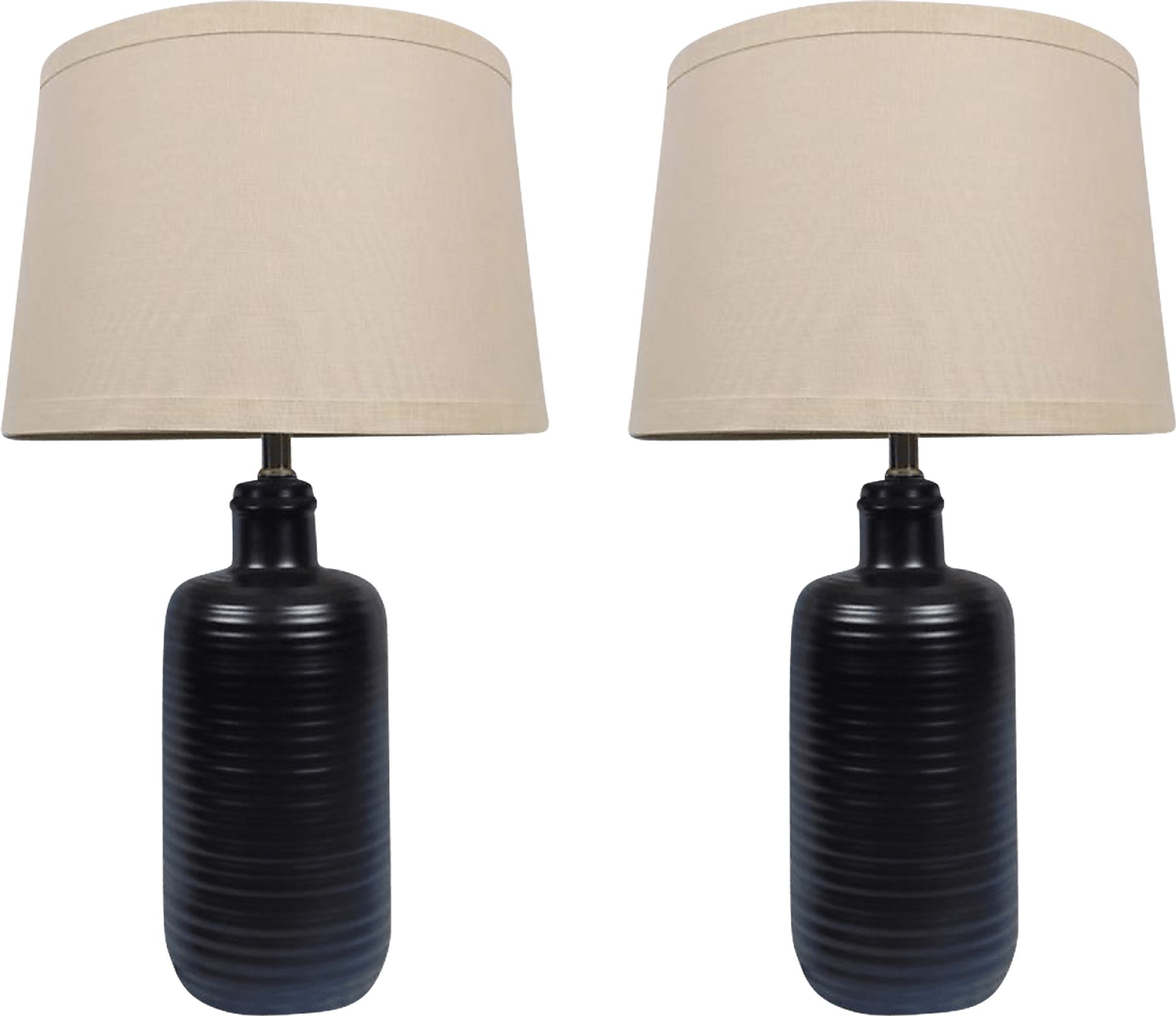 Bolies Road Black Lamp, Set of 2 - Image 1