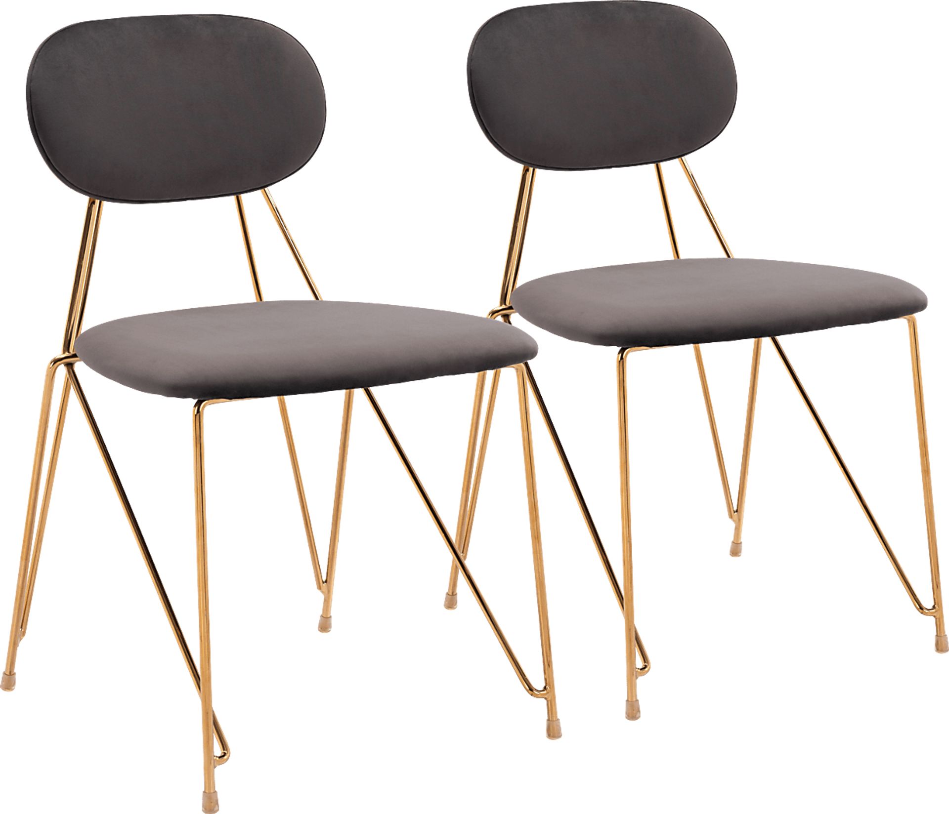 Bolivar Gray Side Chair, Set of 2 - Image 1