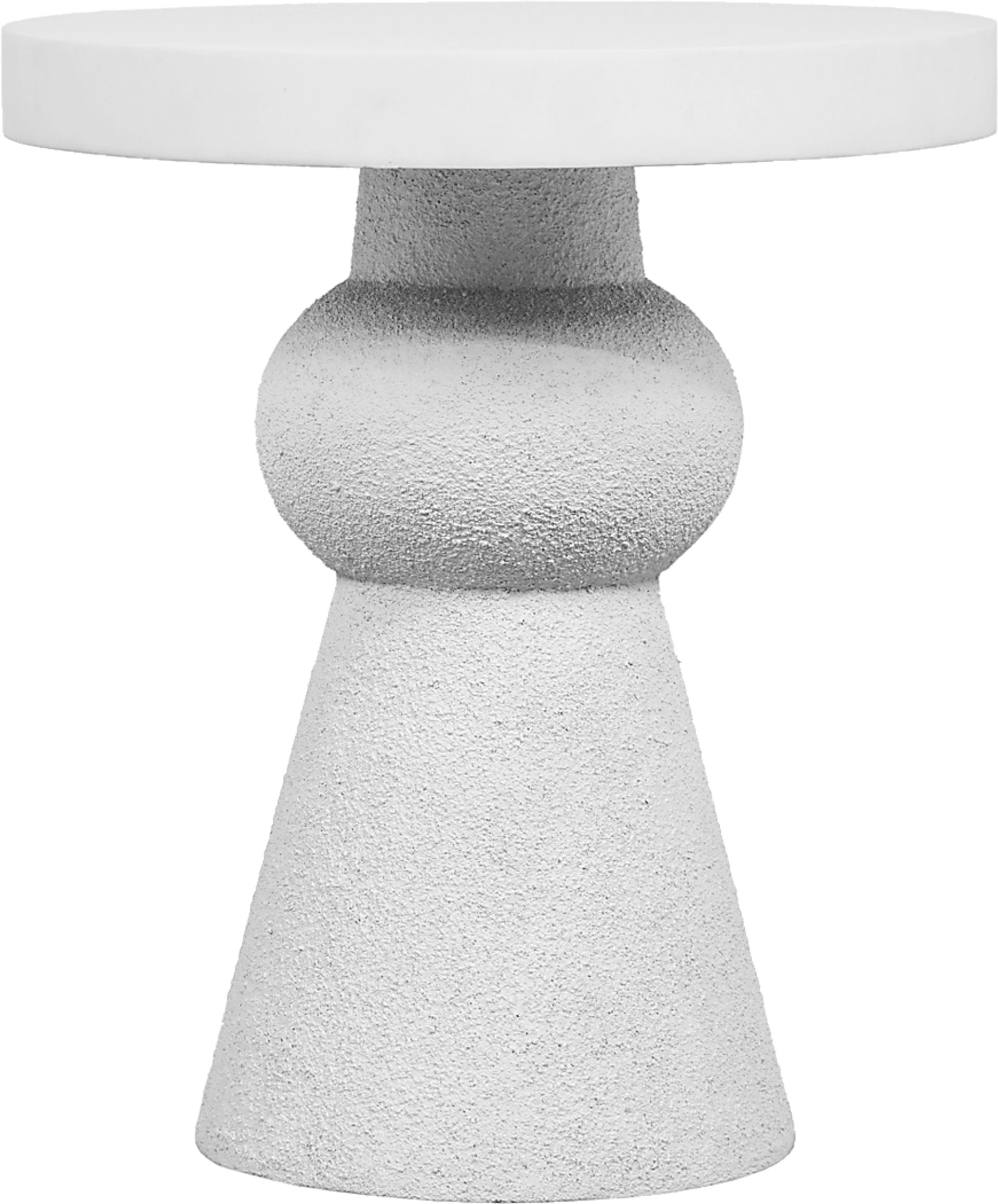 Bolleana White End Table - Image 4