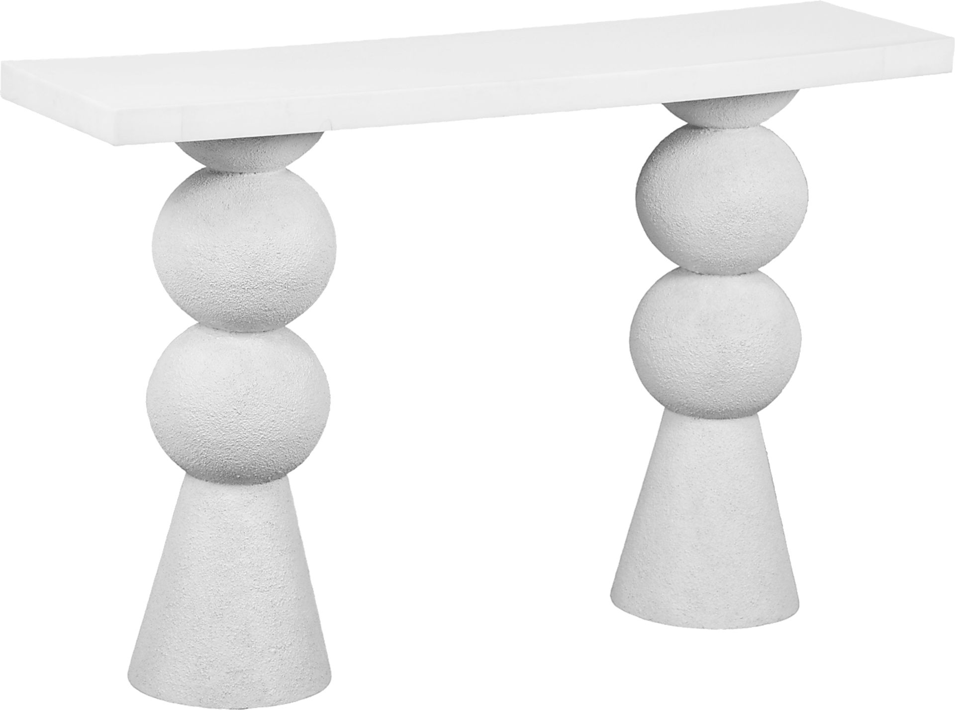 Bolleana White Sofa Table - Image 1