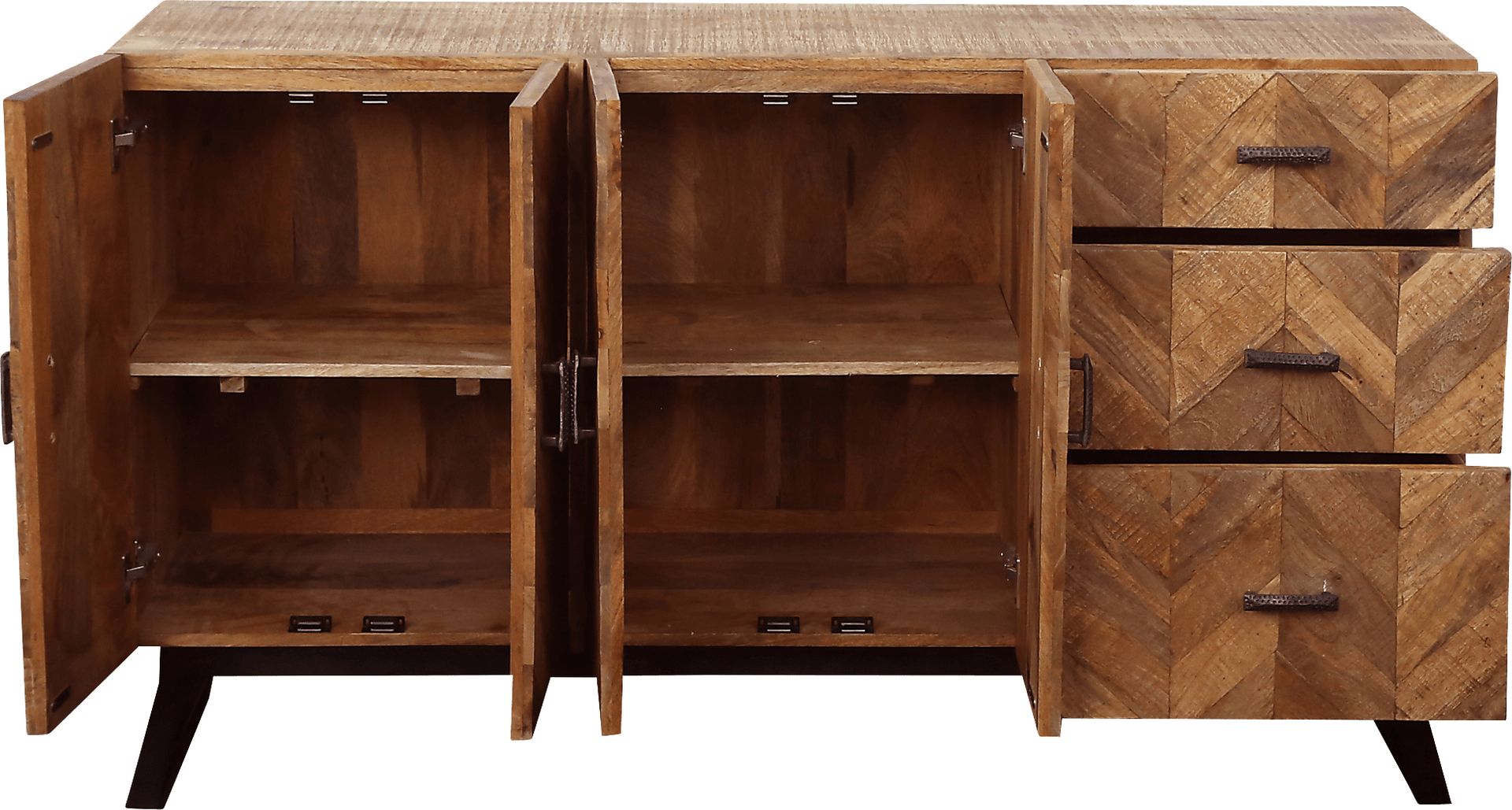 Bolsover Brown Credenza - Image 3