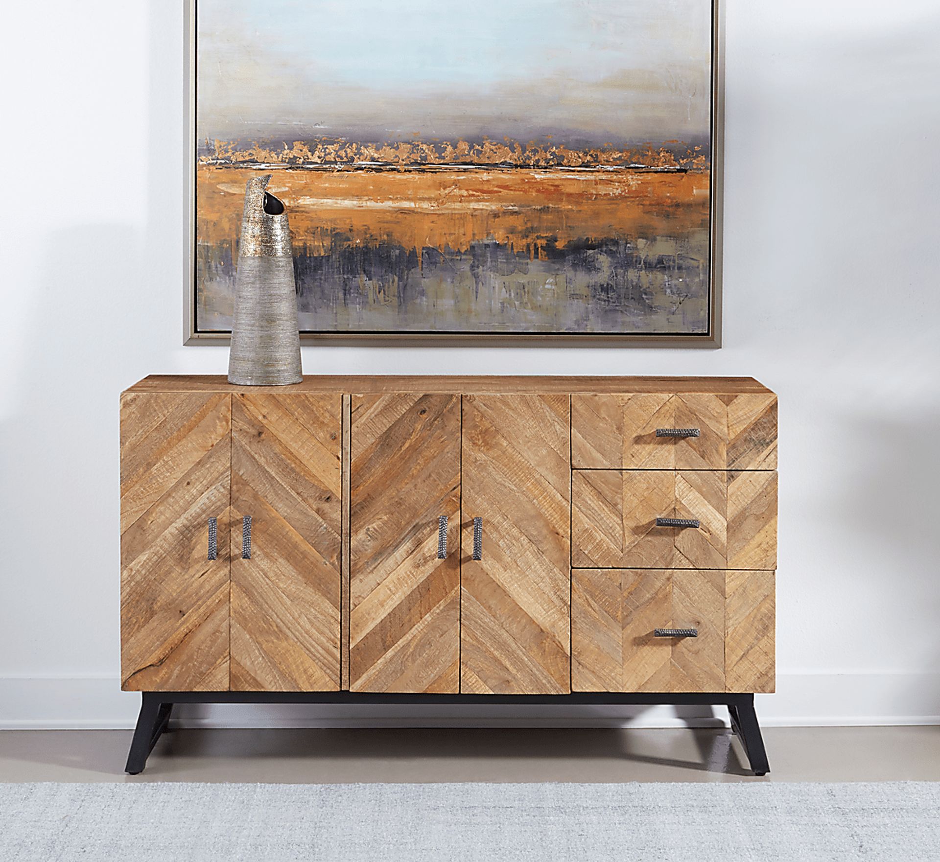 Bolsover Brown Credenza - Image 4