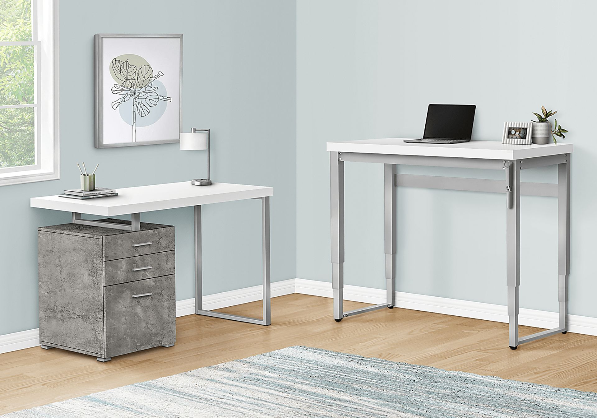Bomford White Desk - Image 13
