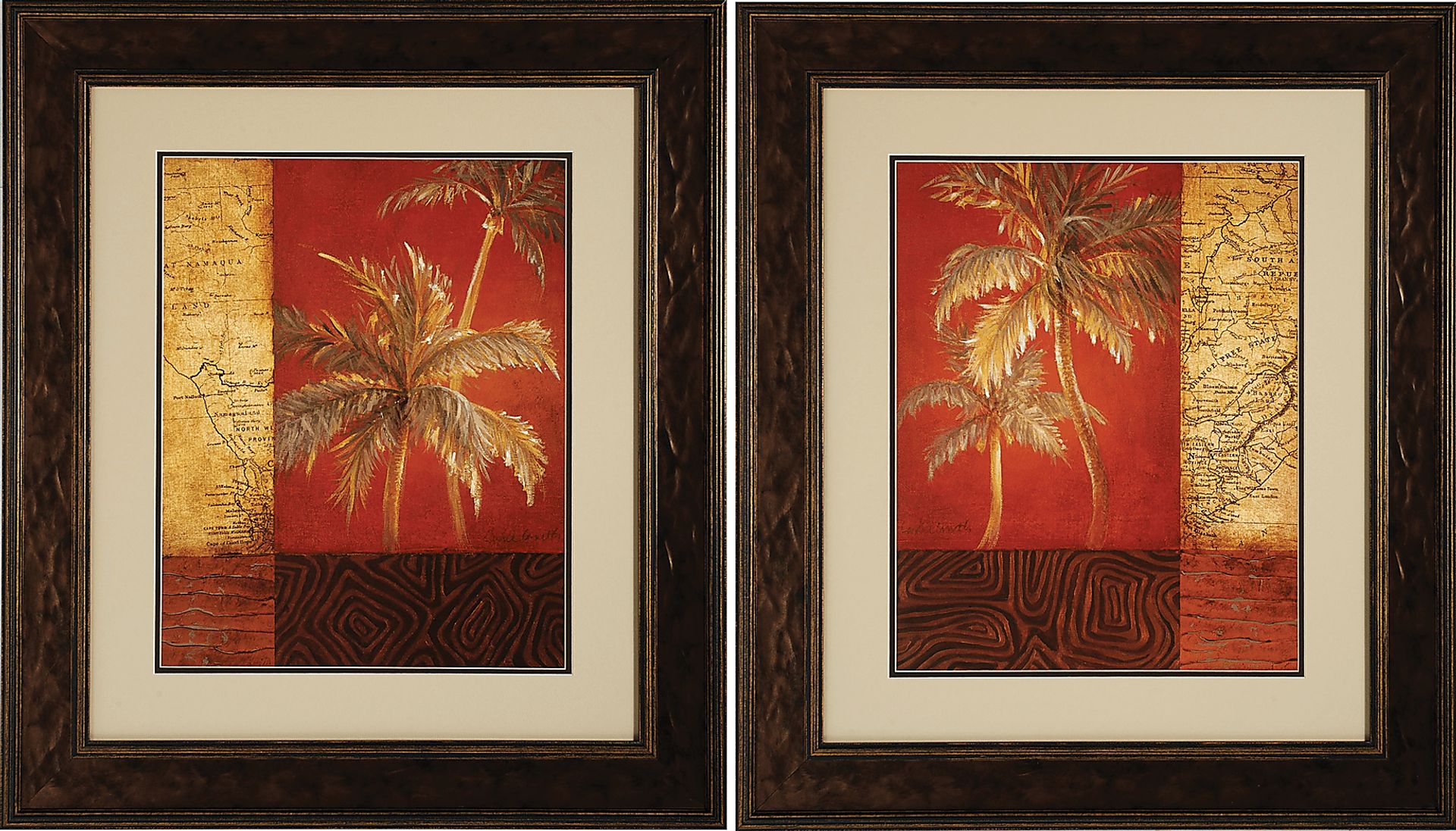 Bon Voyage - Set of 2 Framed Artwork - Image 1