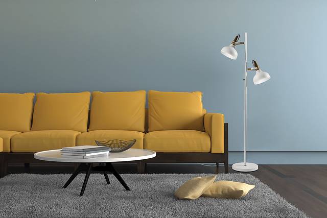 Bonaffon White Floor Lamp - Thumbnail - Image 3
