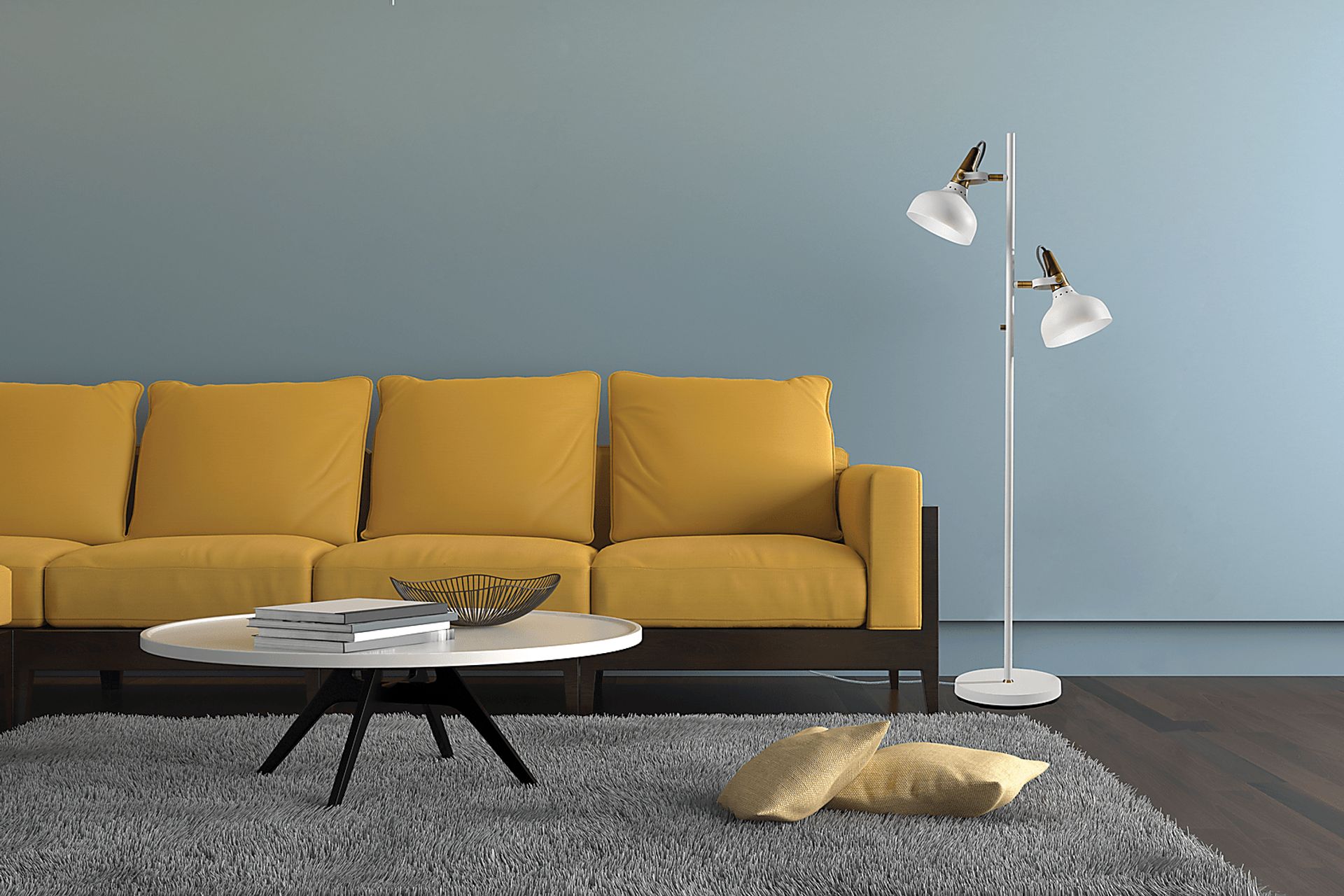 Bonaffon White Floor Lamp - Image 3