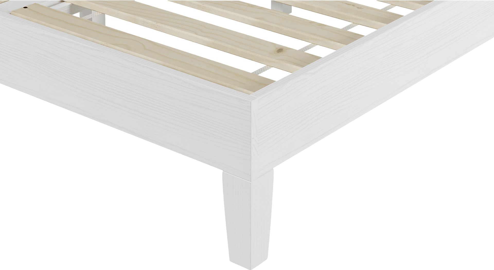 Bonariden White Full Platform Bed - Image 3