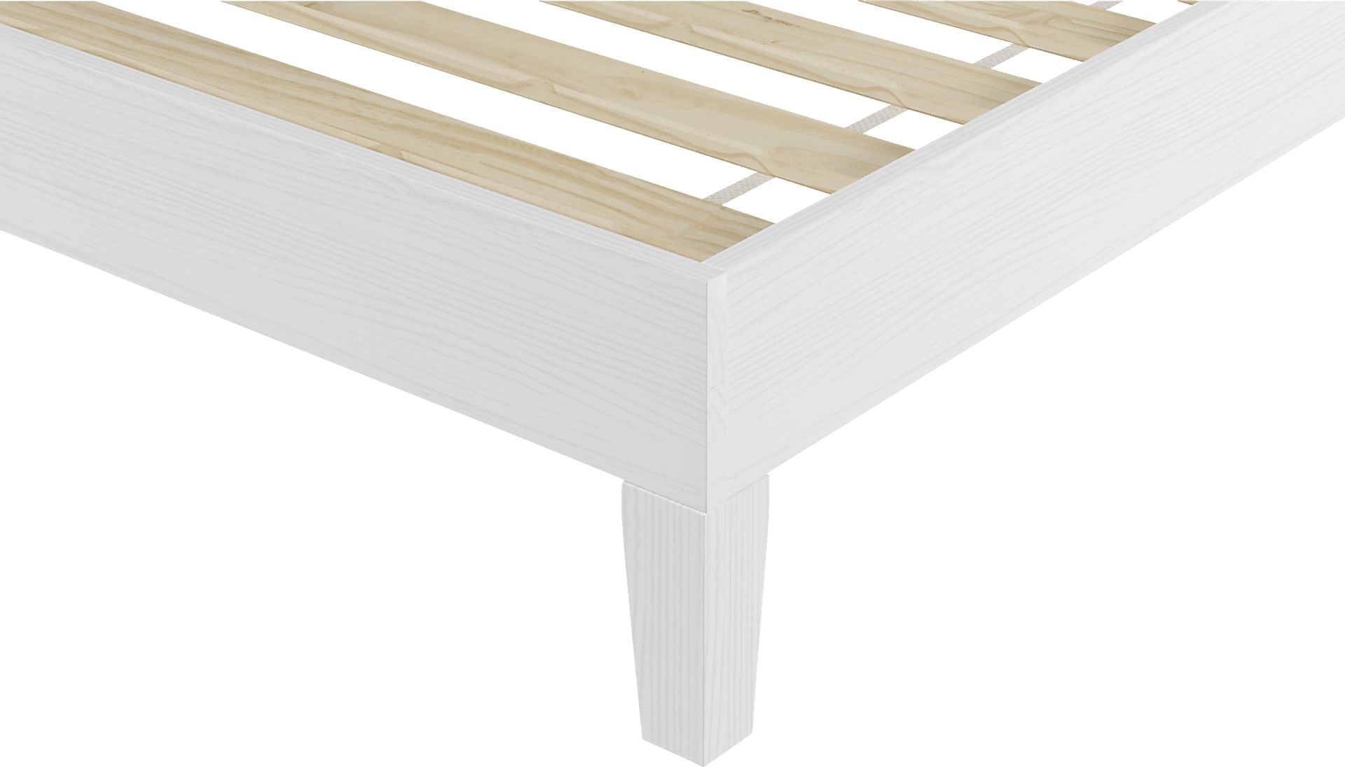 Bonariden White King Platform Bed - Image 3