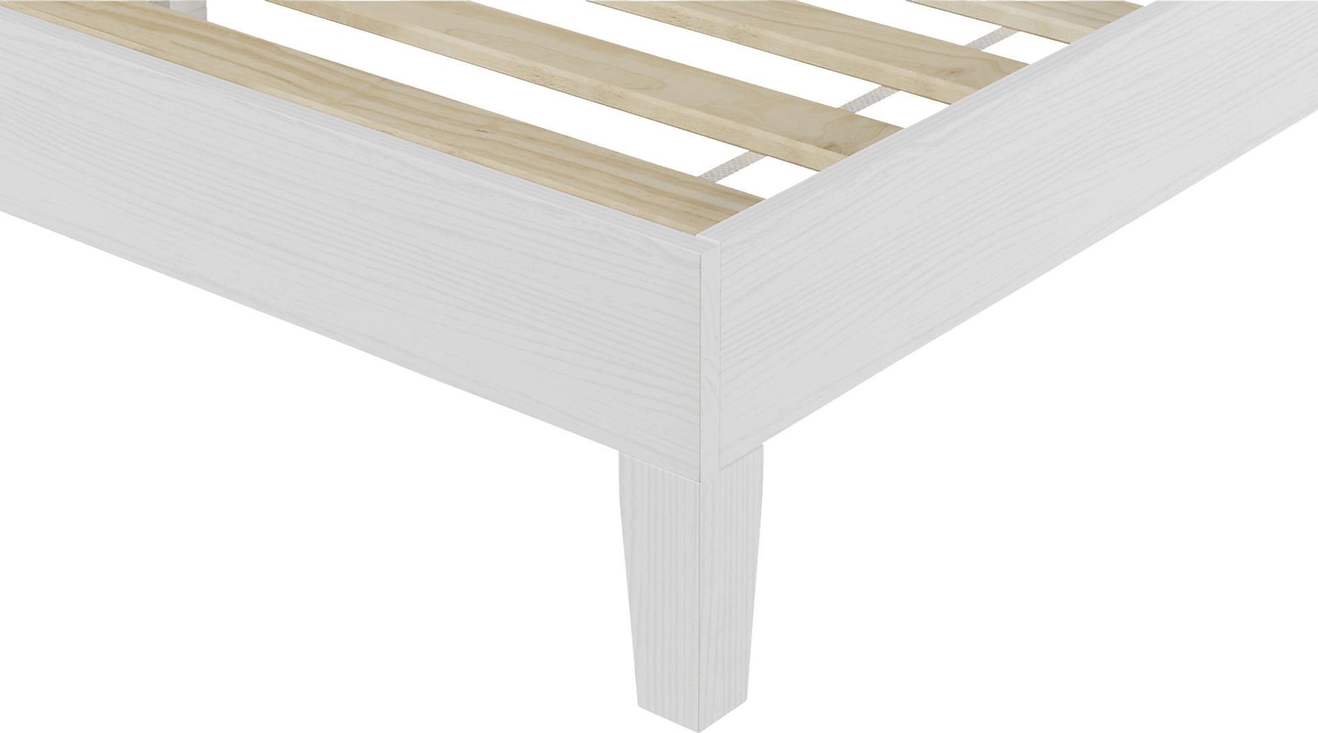 Bonariden White Queen Platform Bed - Image 3