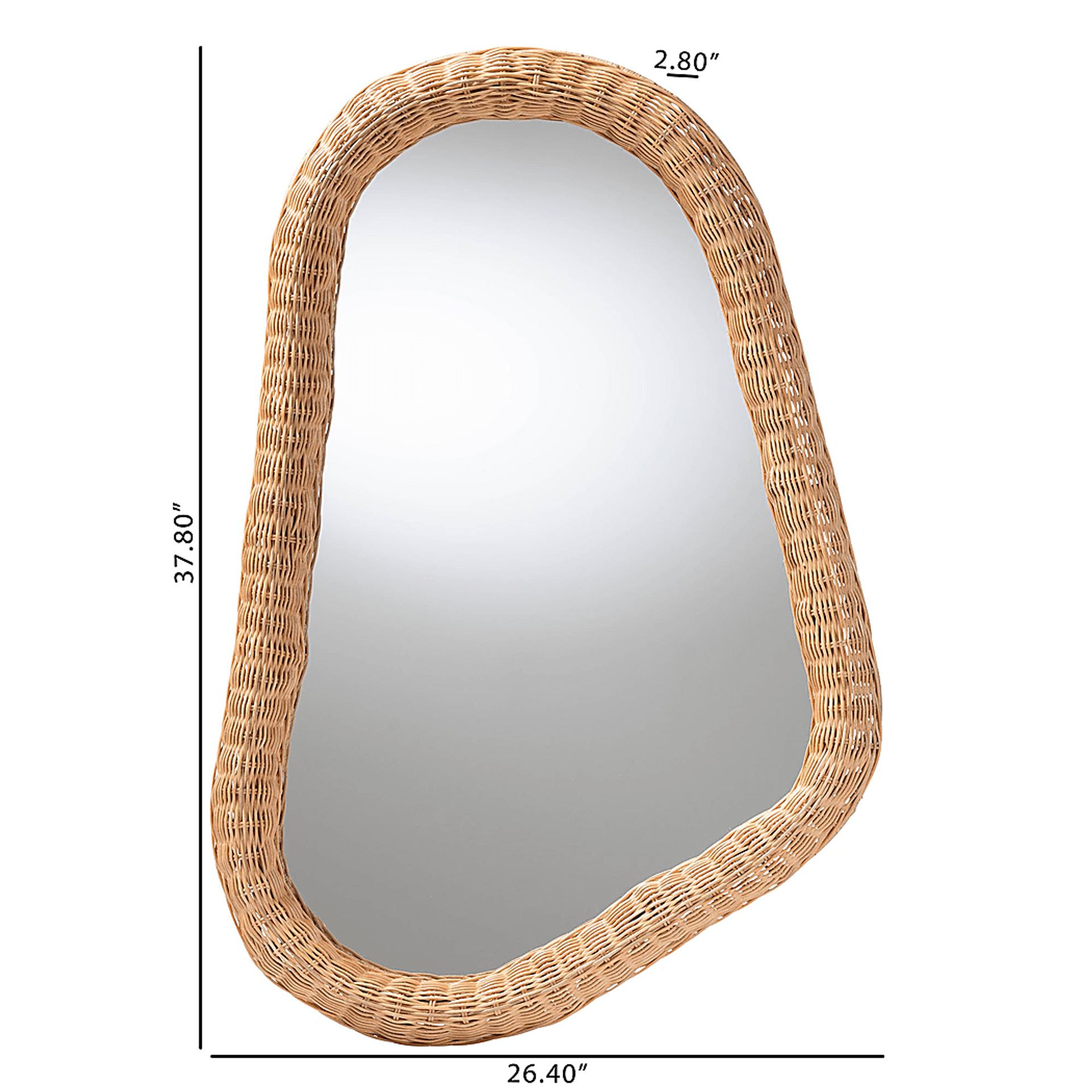 Bonath Brown Abstract Mirror - Image 4