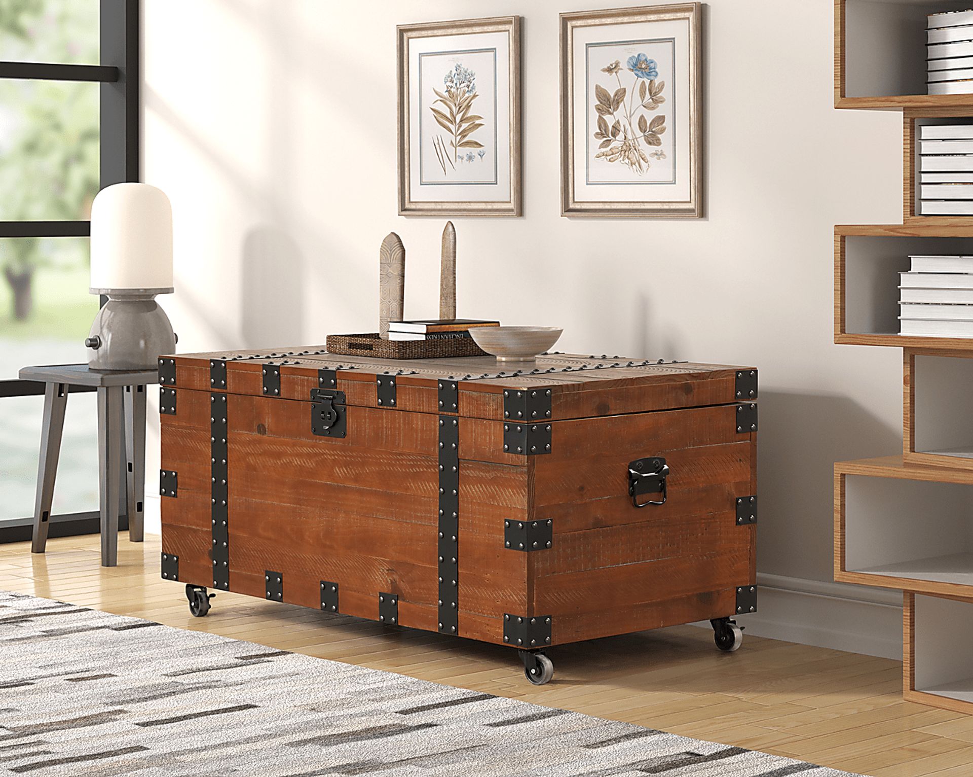 Bonavesta Brown Storage Trunk - Image 2