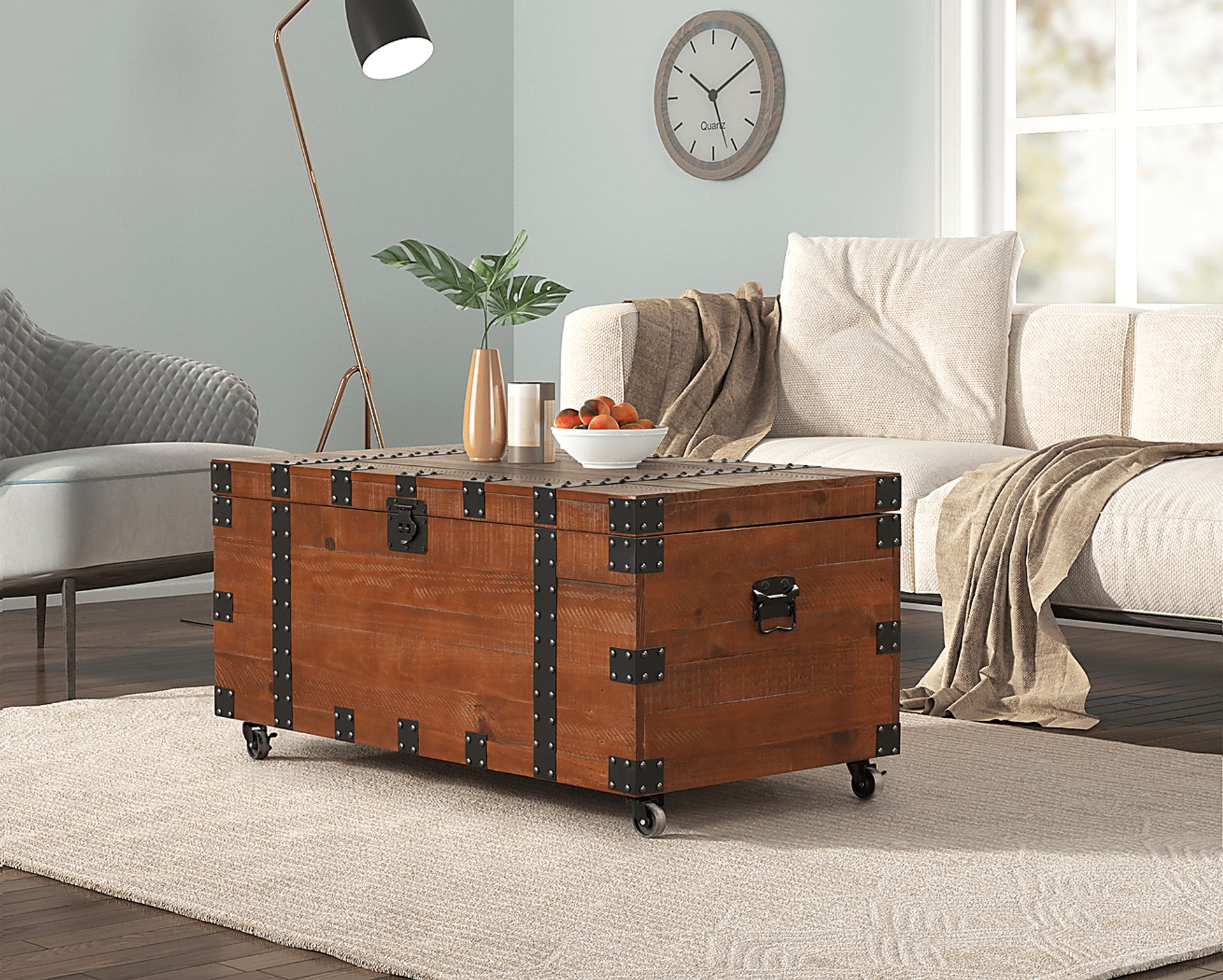 Bonavesta Brown Storage Trunk - Image 3