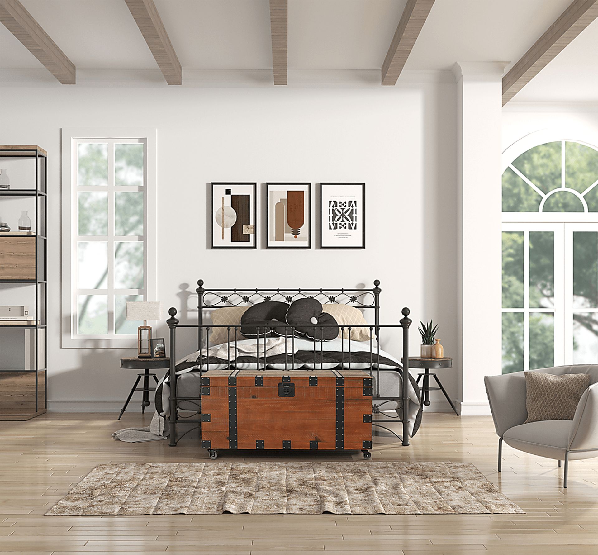 Bonavesta Brown Storage Trunk - Image 4