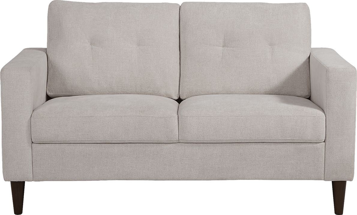 Bonavista Beige Polyester Fabric Loveseat Rooms To Go