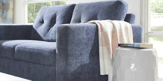 Bonavista Blue Sofa - Thumbnail - Image 3
